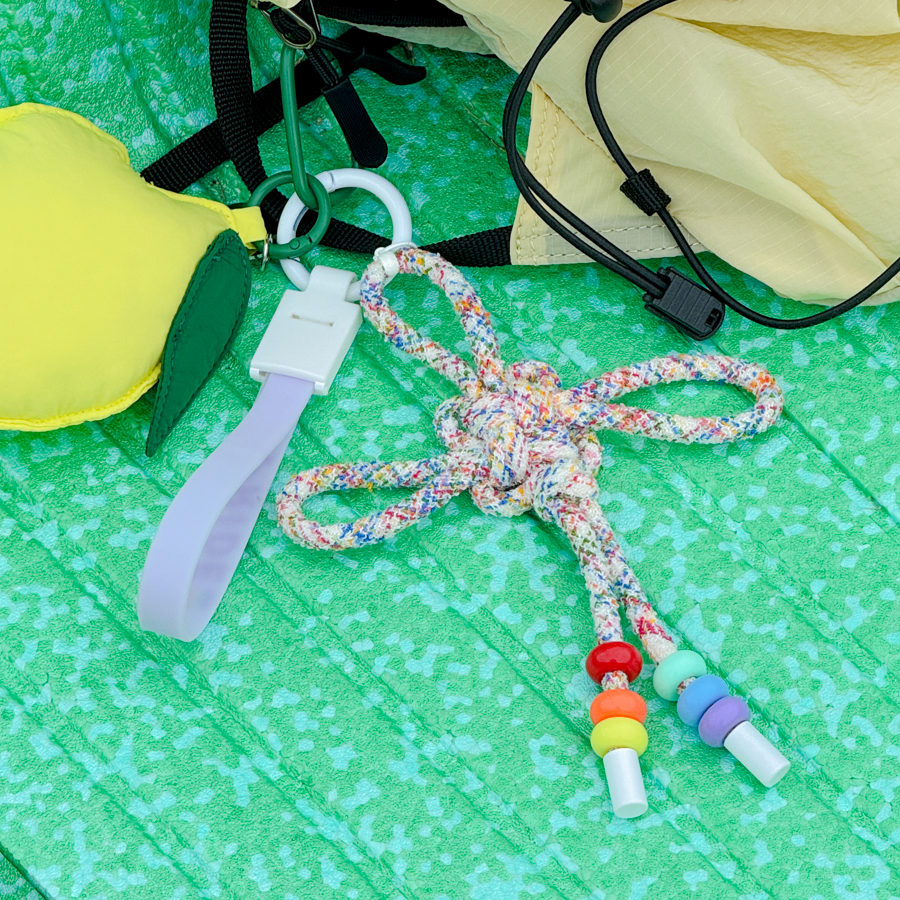 Rainbow Dongsimgyeol Knot Keyring