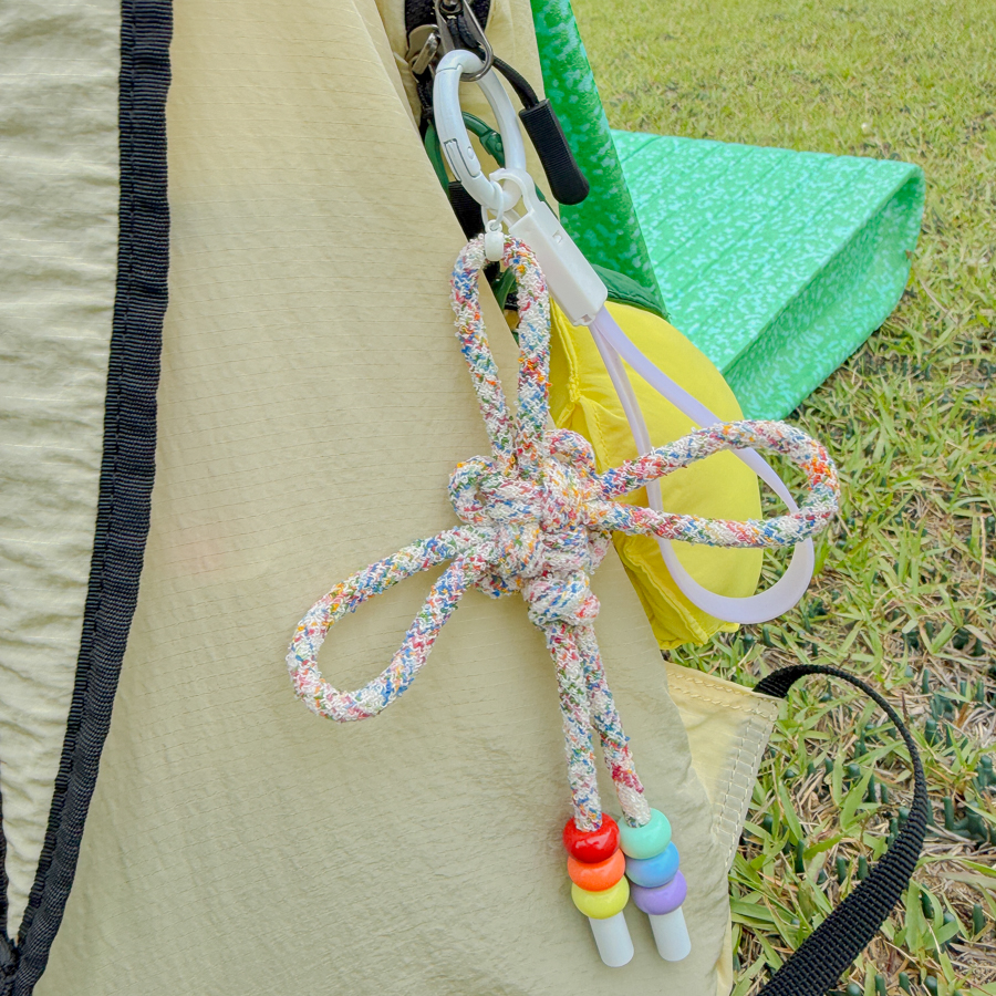 Rainbow Dongsimgyeol Knot Keyring