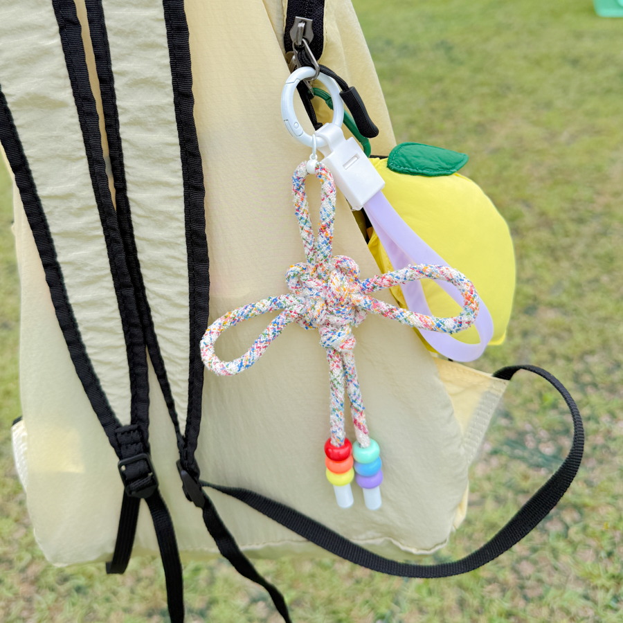 Rainbow Dongsimgyeol Knot Keyring