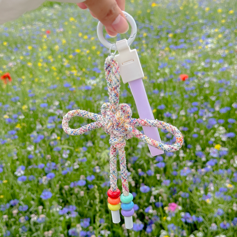 Rainbow Dongsimgyeol Knot Keyring