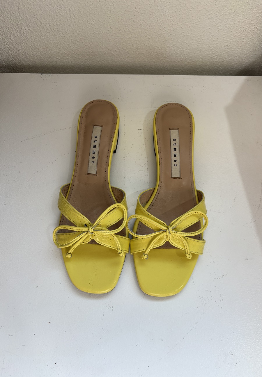 Candice Mule Sandal <S24018> 캔디스 뮬 샌들 5컬러 /2cm 블랙 240, 옐로우 240, 핑크 6cm 240