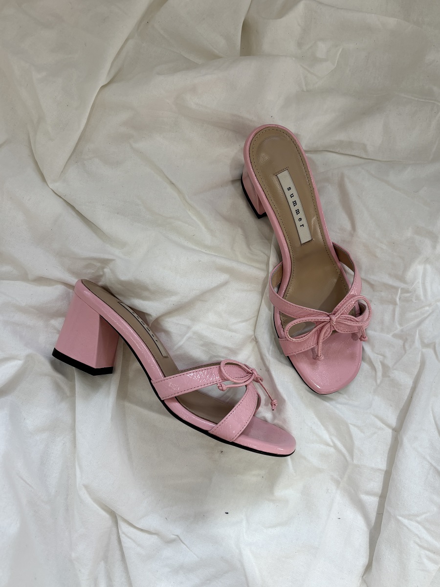 Candice Mule Sandal <S24018> 캔디스 뮬 샌들 5컬러 /2cm 블랙 240, 옐로우 240, 핑크 6cm 240