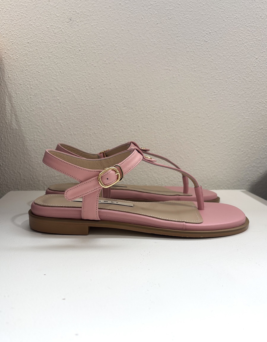 Brie flip-flop Flat Sandal < S25005 > 브리 플립플랍 플랫 샌들 4컬러 1cm- 블랙 240, 핑크 240