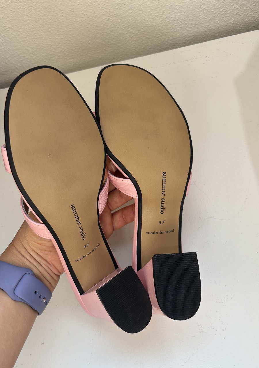 Candice Mule Sandal <S24018> 캔디스 뮬 샌들 5컬러 /2cm 블랙 240, 옐로우 240, 핑크 6cm 240