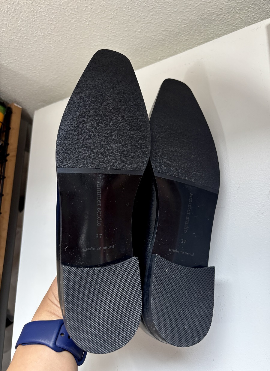 Floret Ribbon Loafer < S22033 > 플로렛 리본 로퍼 3컬러 1.5cm - 블랙 송치 240