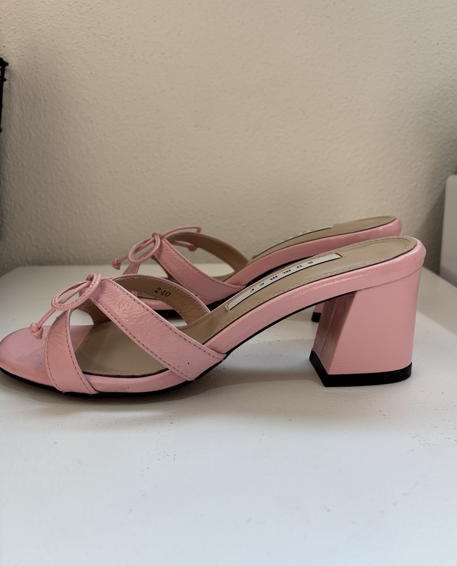 Candice Mule Sandal <S24018> 캔디스 뮬 샌들 5컬러 /2cm 블랙 240, 옐로우 240, 핑크 6cm 240