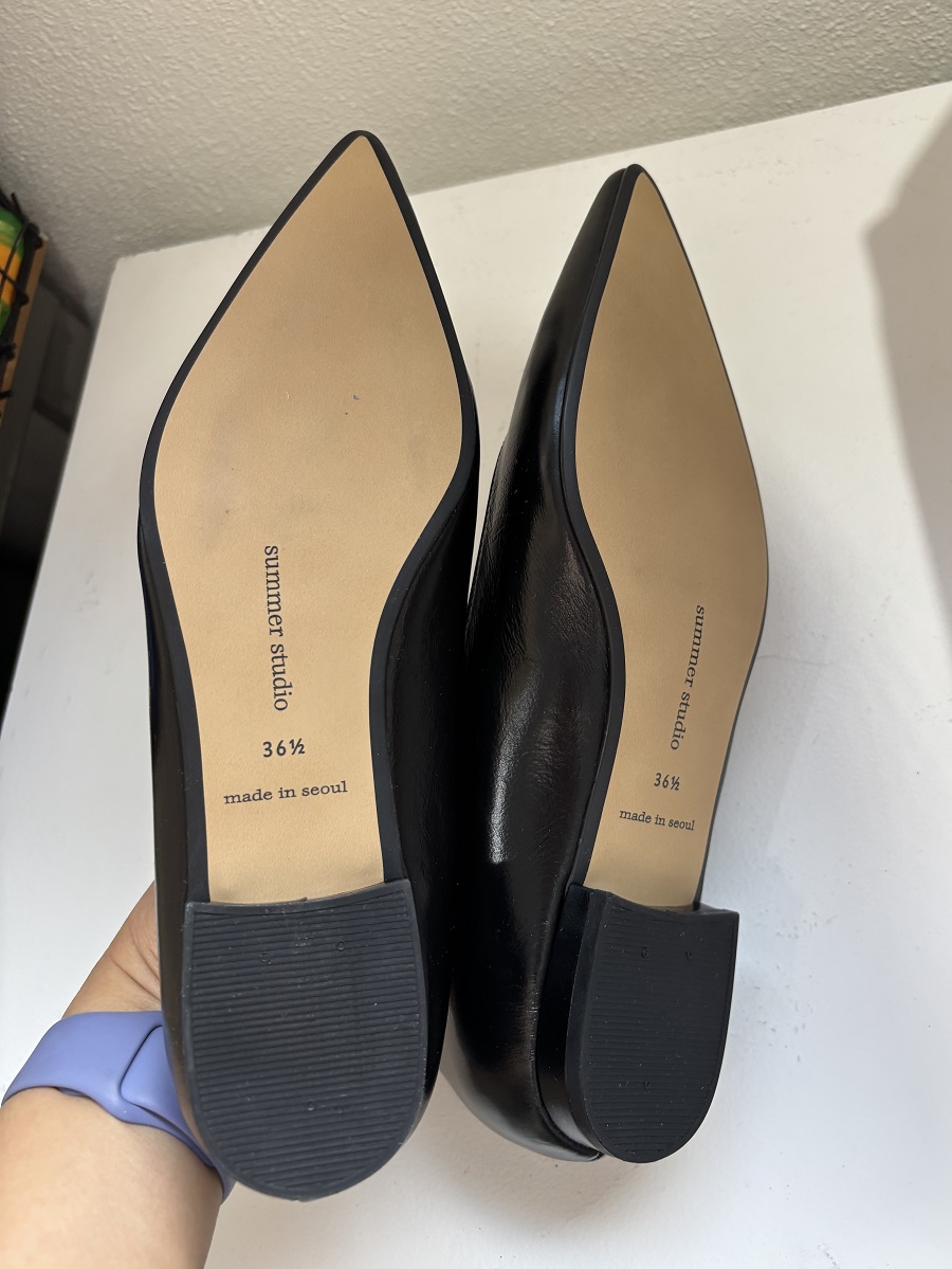 22 Flat - Simple < S22010 > 22 플랫 3컬러 - 심플 1.5cm - 블랙 235, 아이보리 240