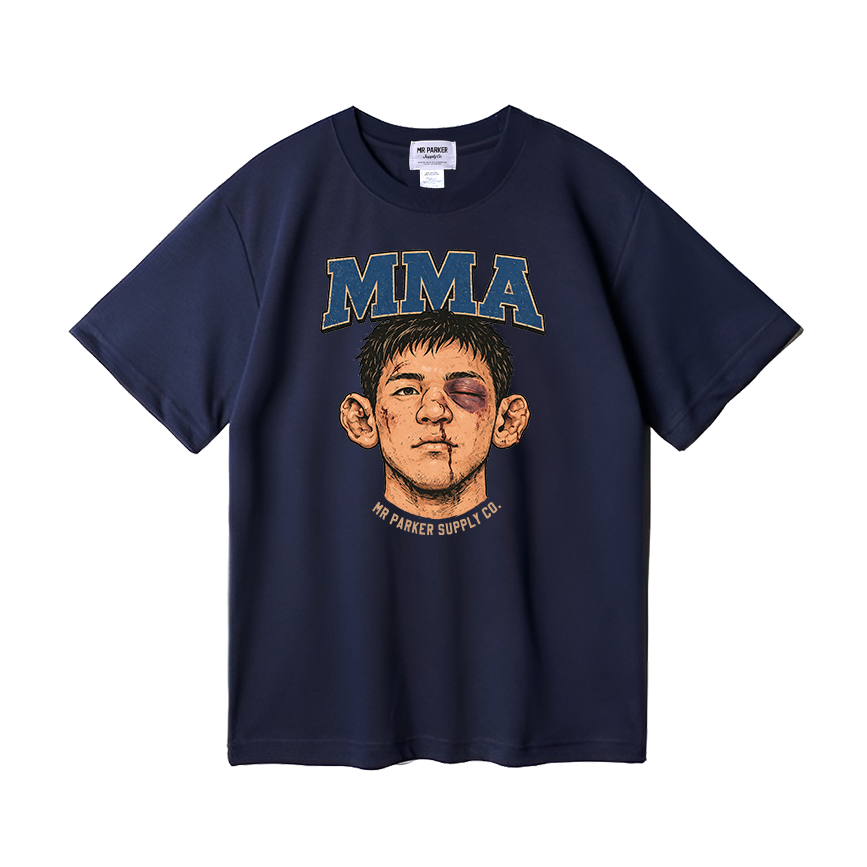'MMA Face' 레귤러 MMA 티셔츠 (네이비)