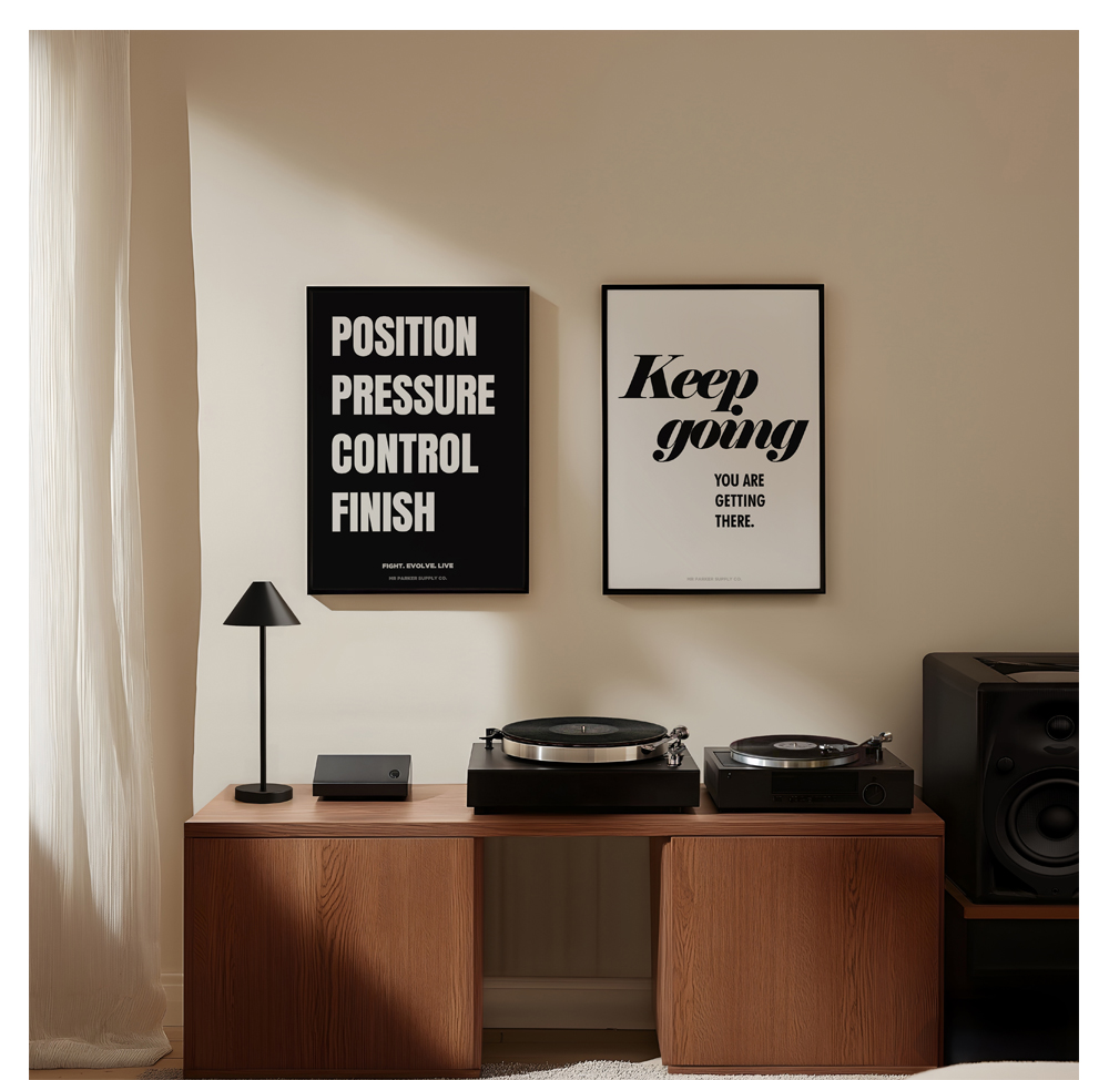Position Pressure COntrol Finish 포스터