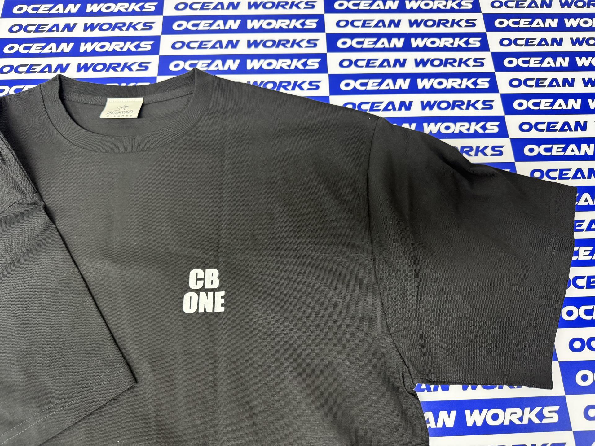 [NAVY APPAREL X CB ONE] 바쥬 로고 반소매 면 셔츠 (블랙)