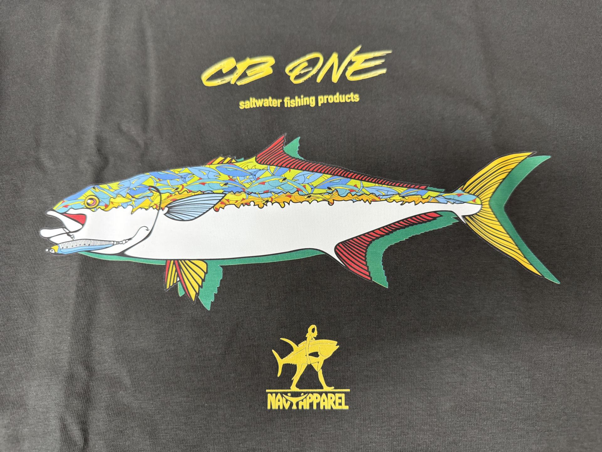 [NAVY APPAREL X CB ONE] 부시리 로고 반소매 면 셔츠 (챠콜)