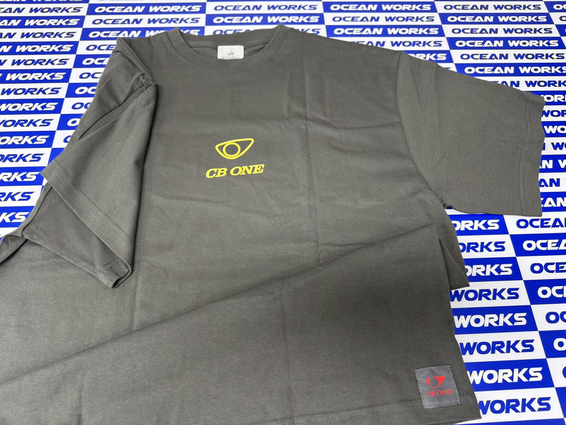 [NAVY APPAREL X CB ONE] 부시리 로고 반소매 면 셔츠 (챠콜)