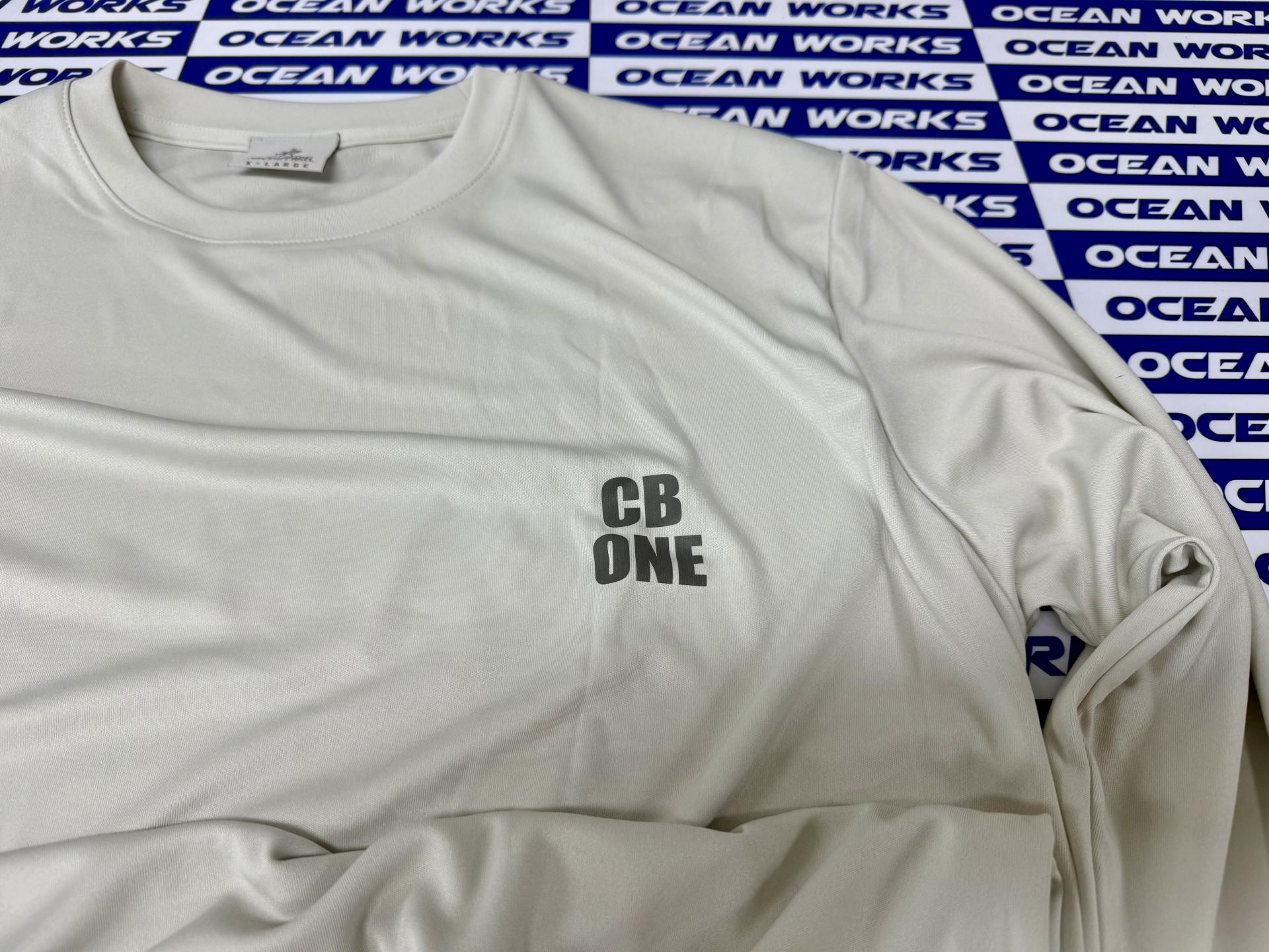 [NAVY APPAREL X CB ONE] 바쥬 로고 드라이 긴팔 (라이트그레이)