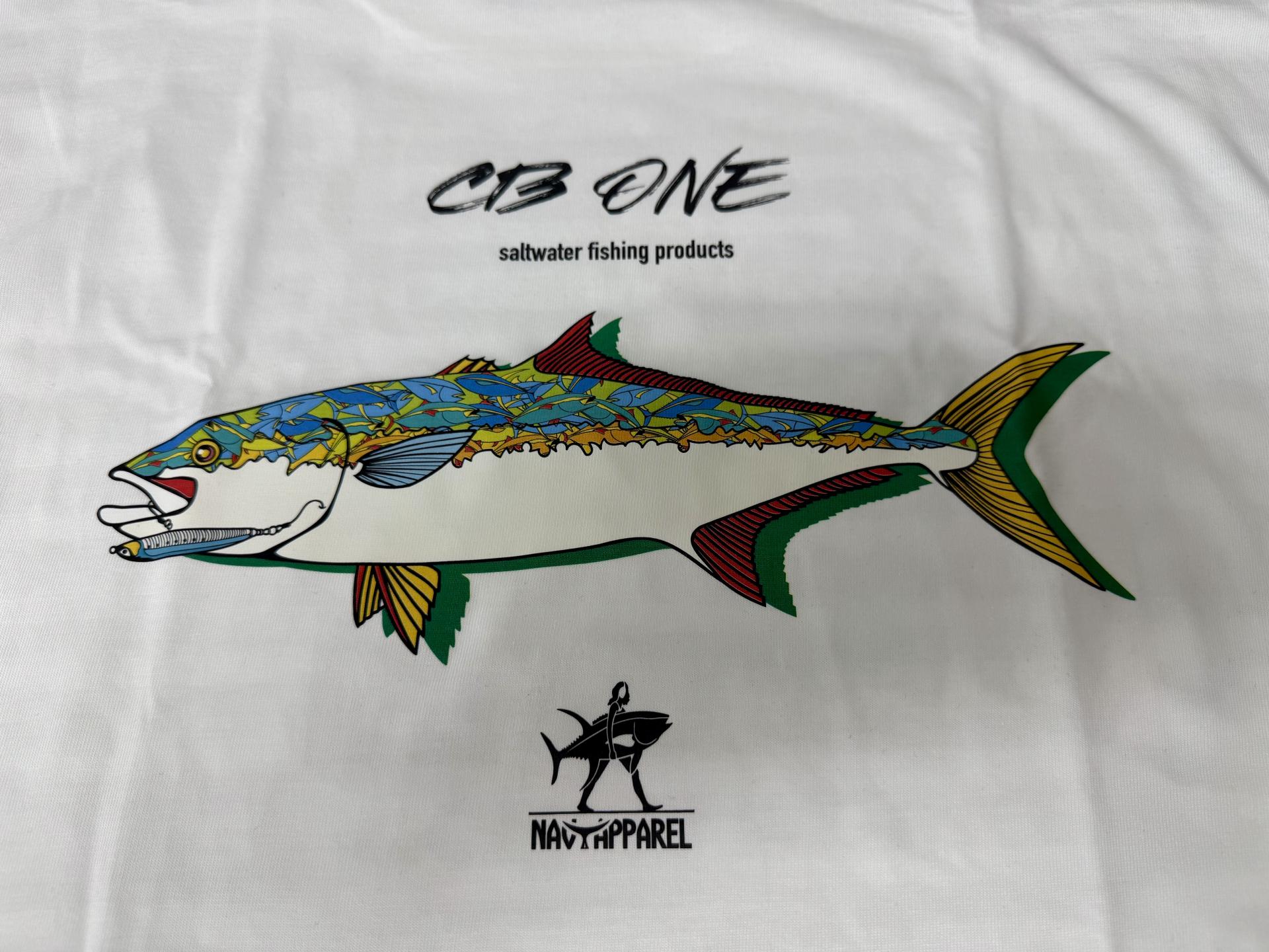 [NAVY APPAREL X CB ONE] 부시리 로고 반소매 면 셔츠 (화이트)