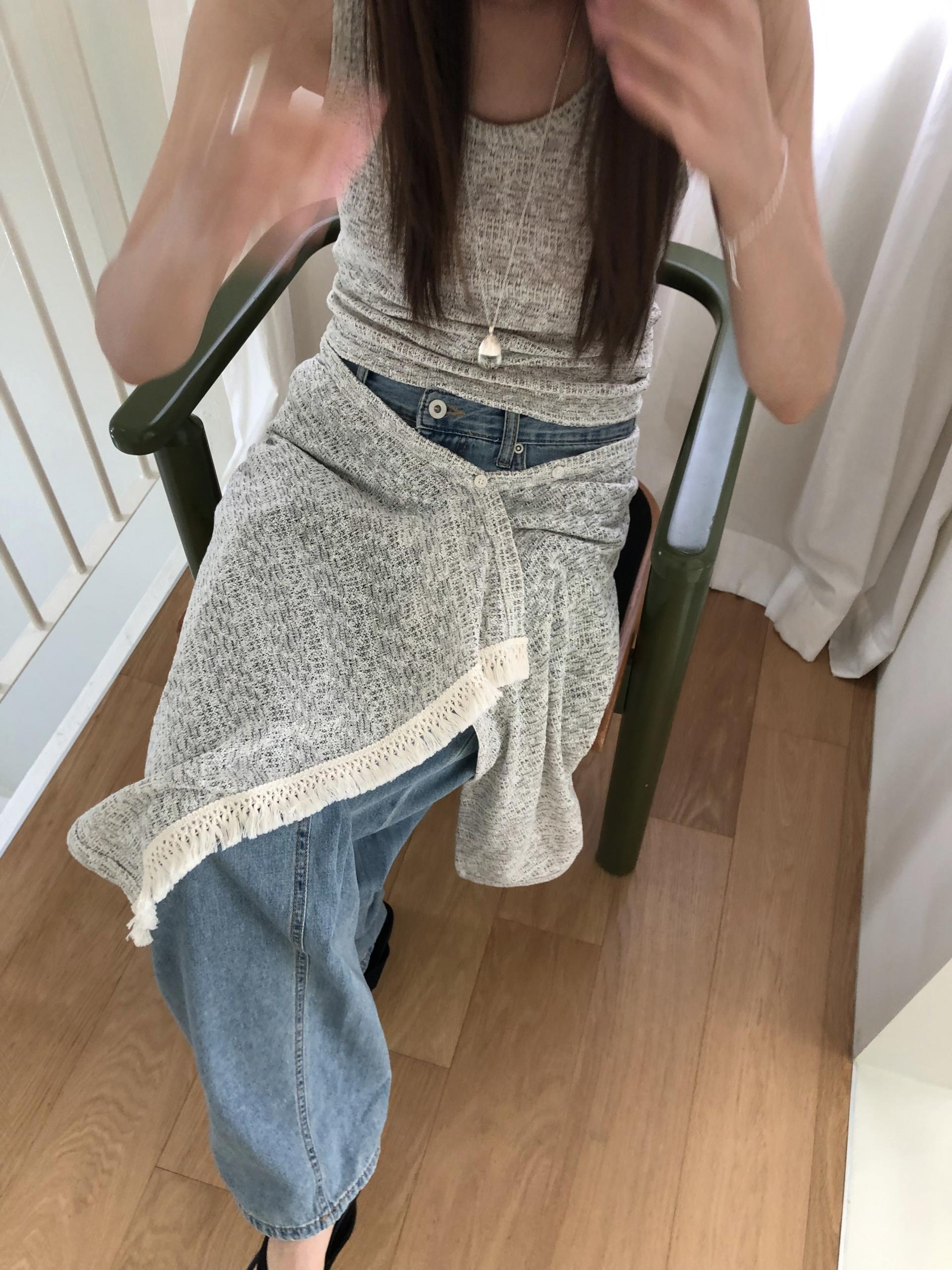 Oat knit top