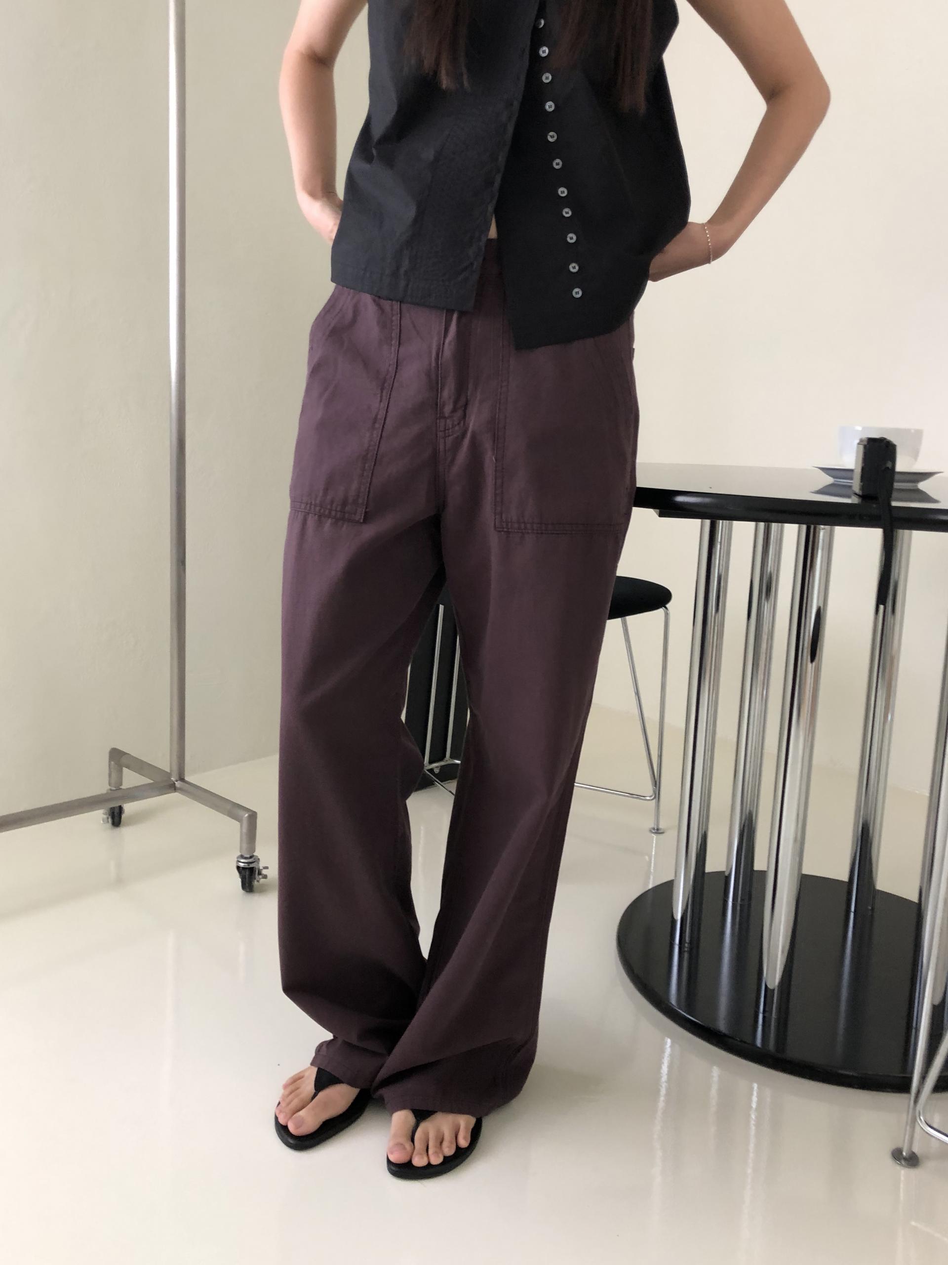 Mode buckle pants