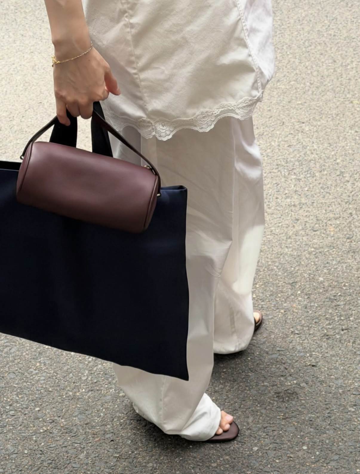 Satin tote bag