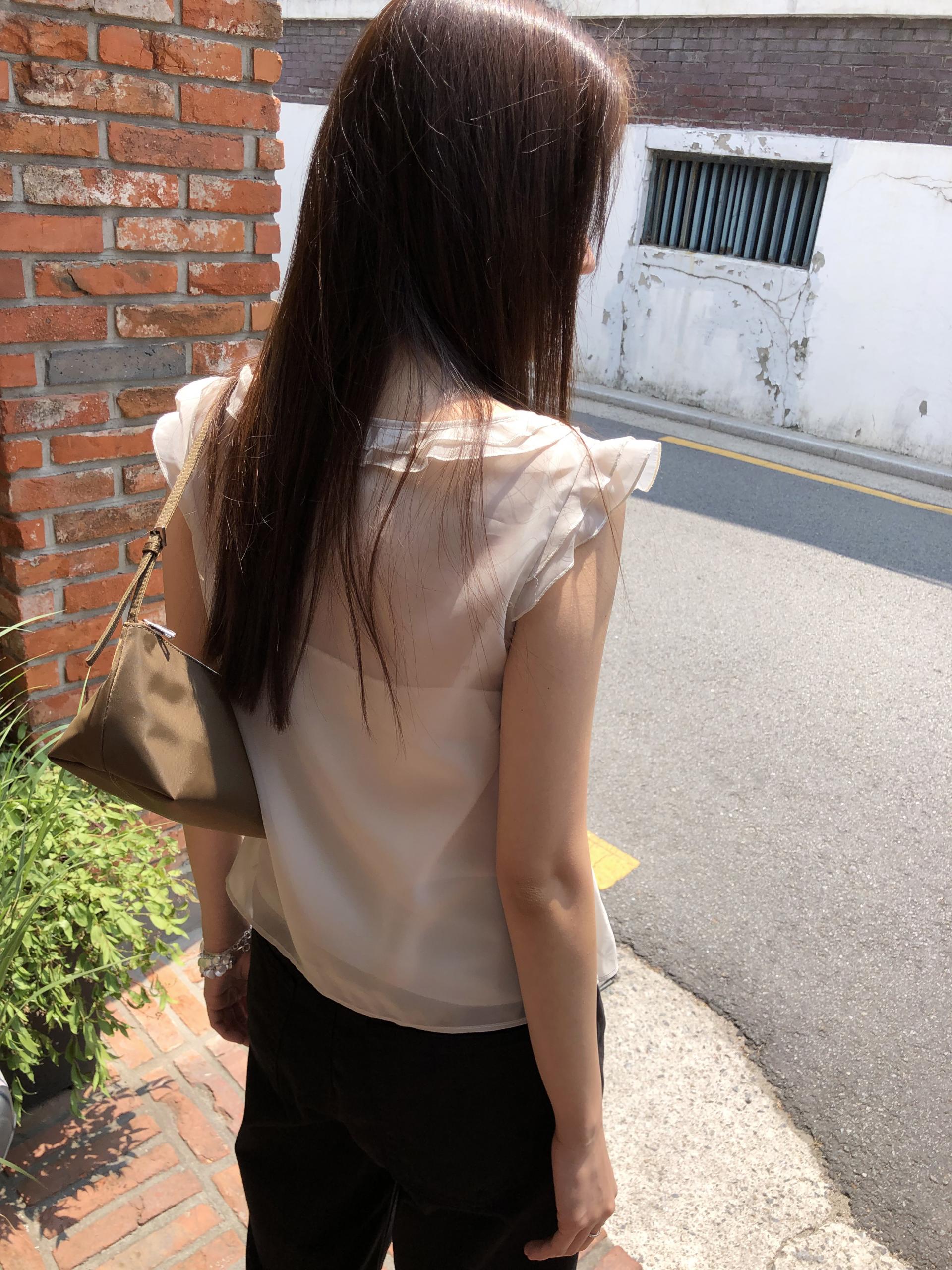 Peach blouse