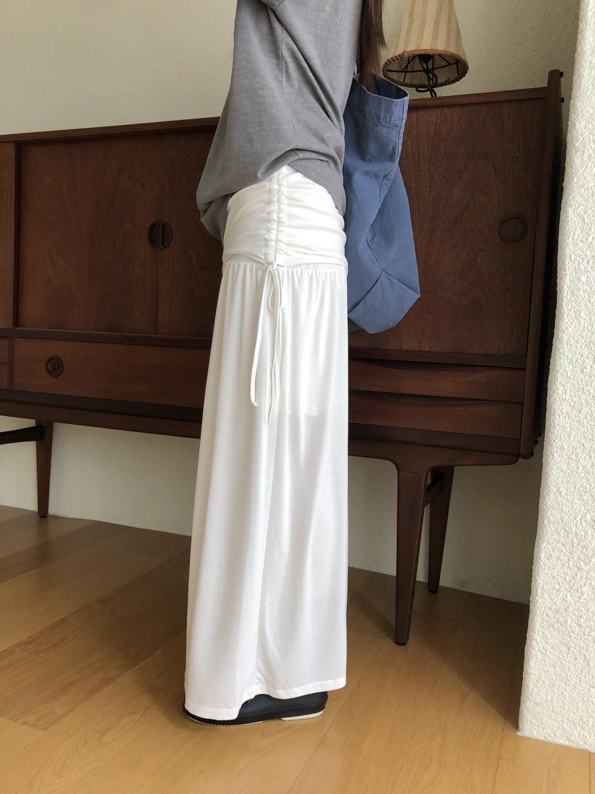 Modal shirring skirt
