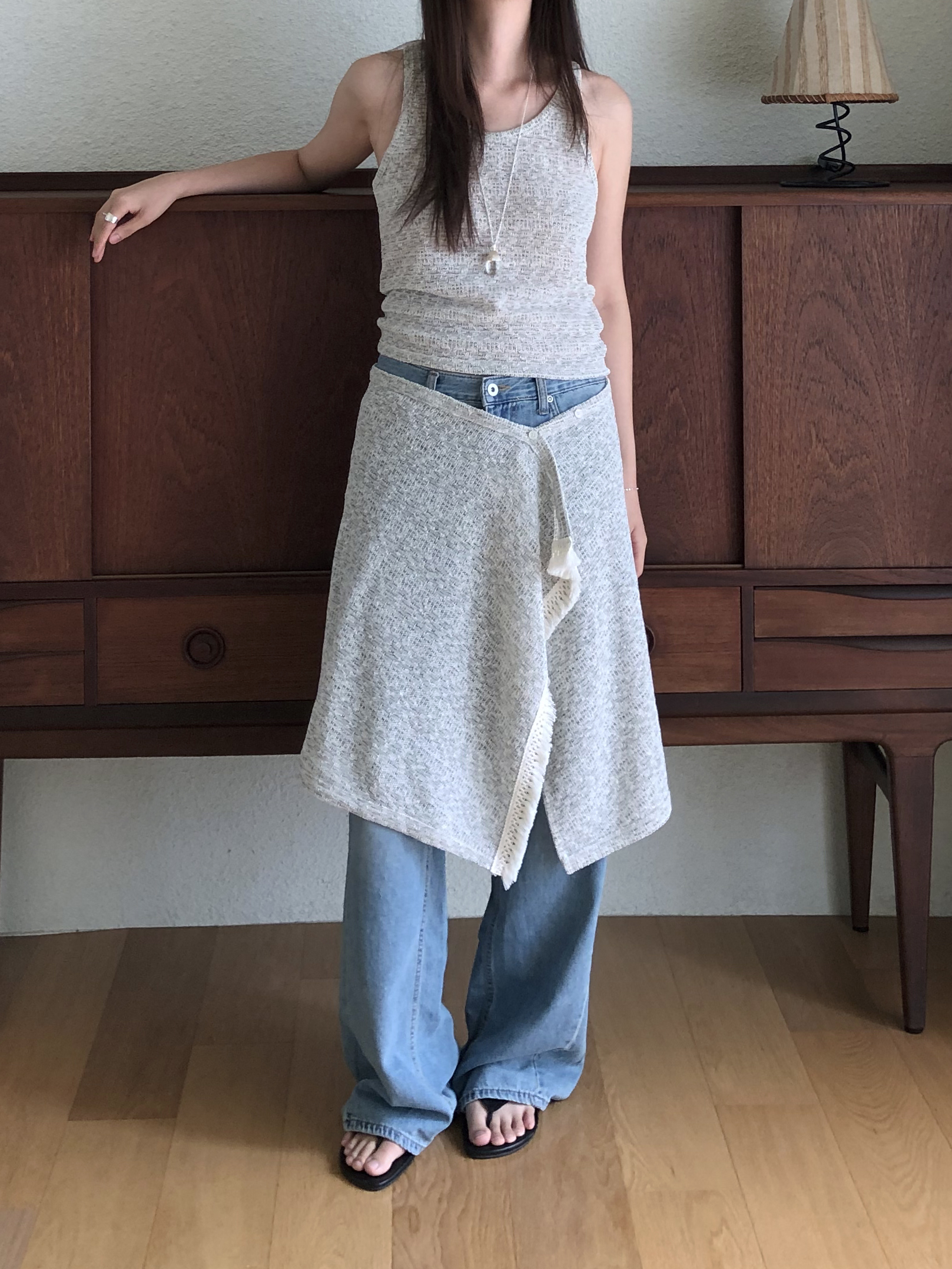 Oat knit top