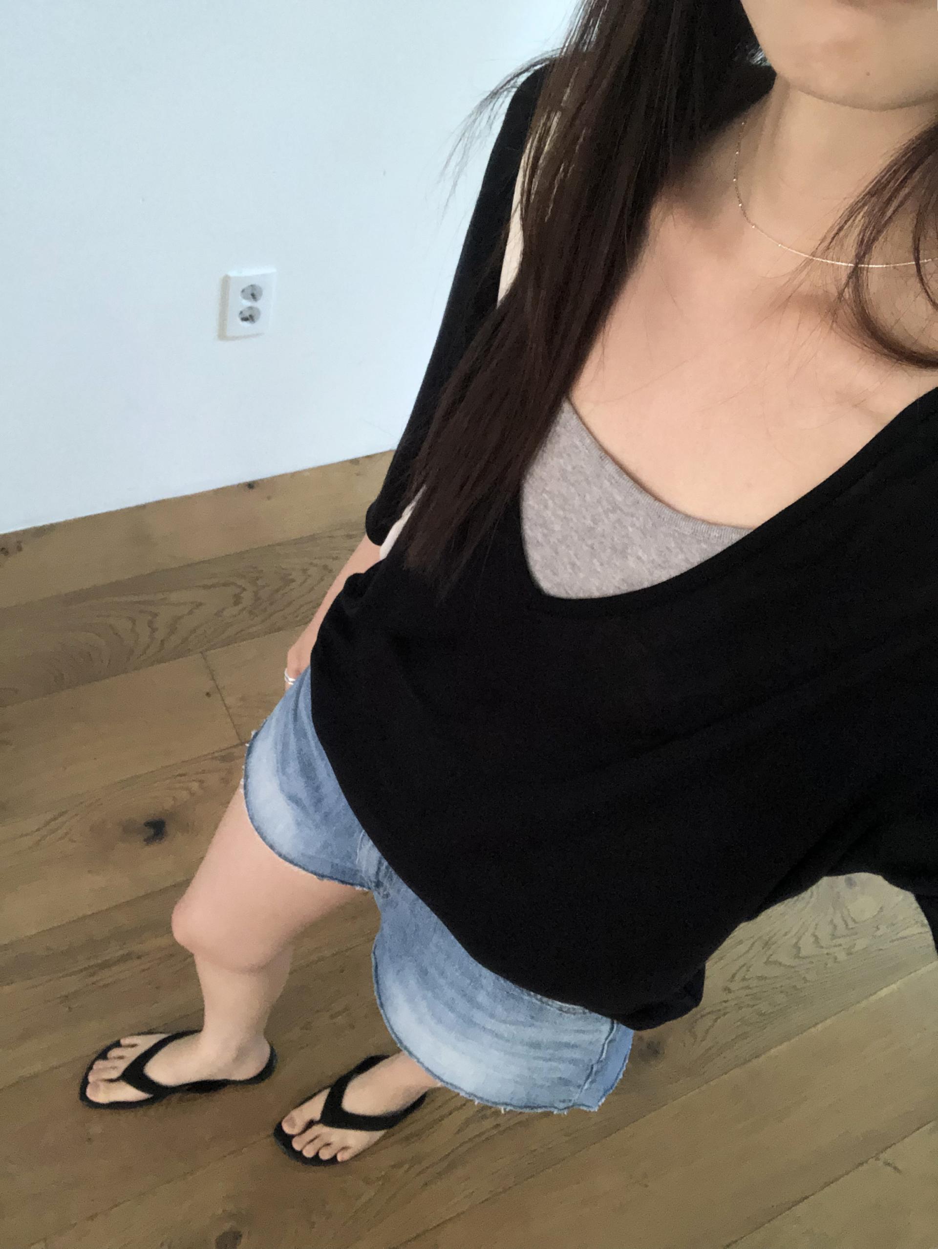 Suede flip flop