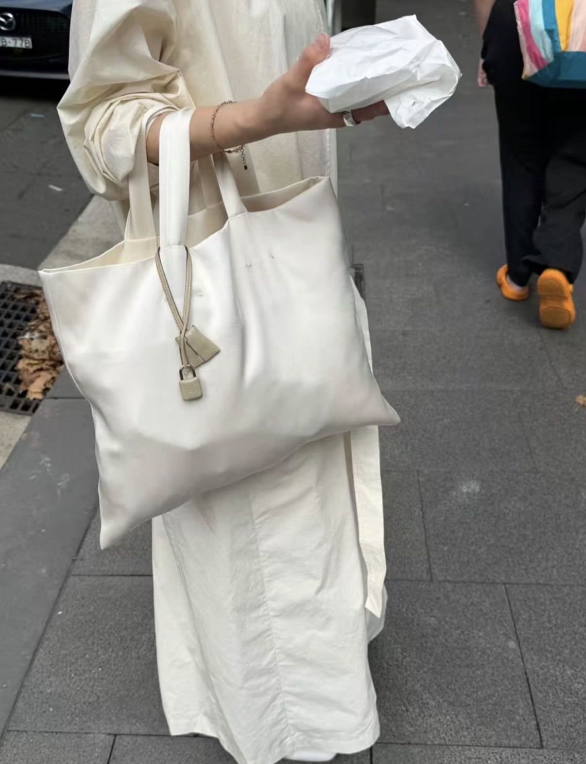 Satin tote bag