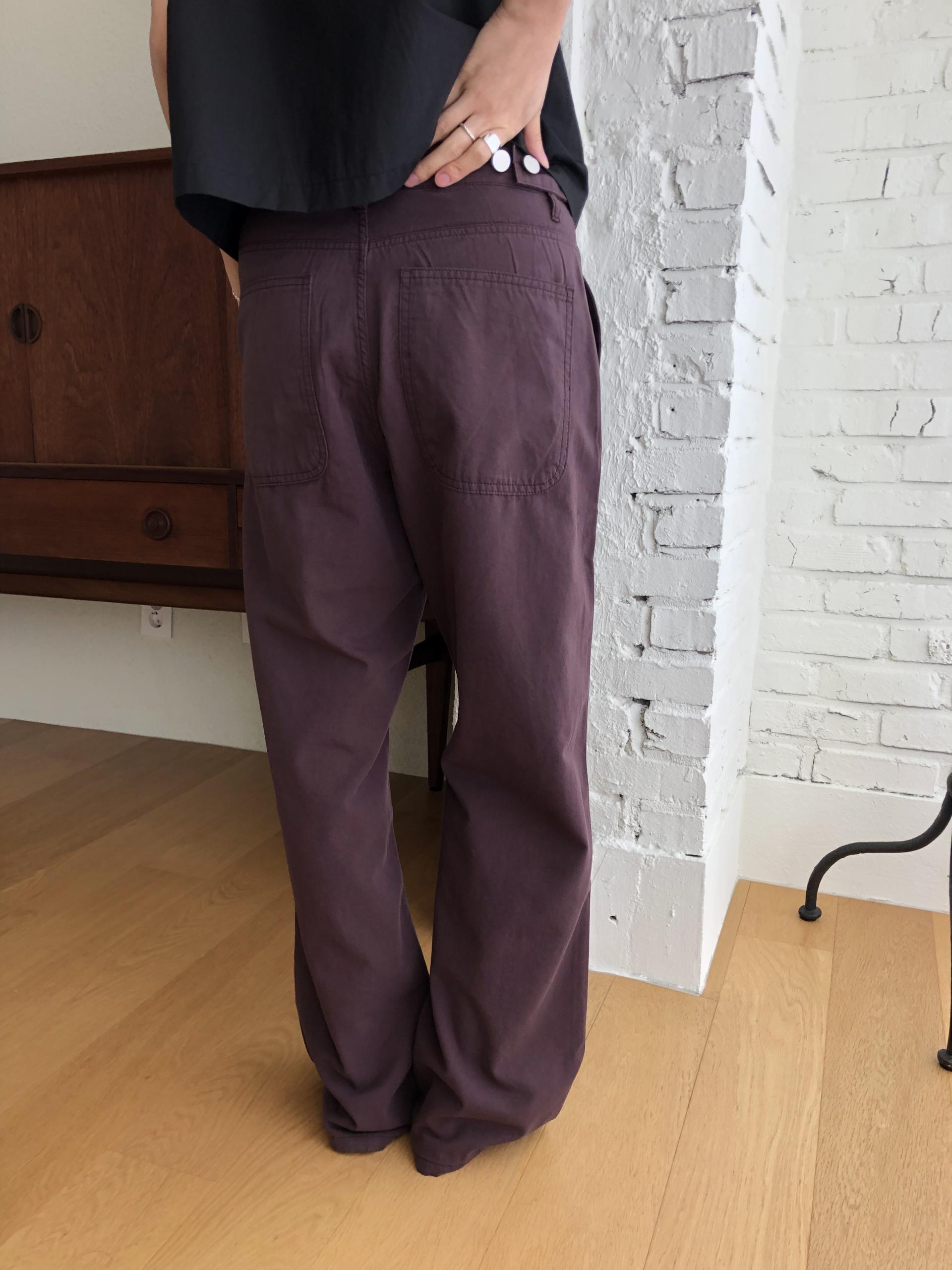 Mode buckle pants
