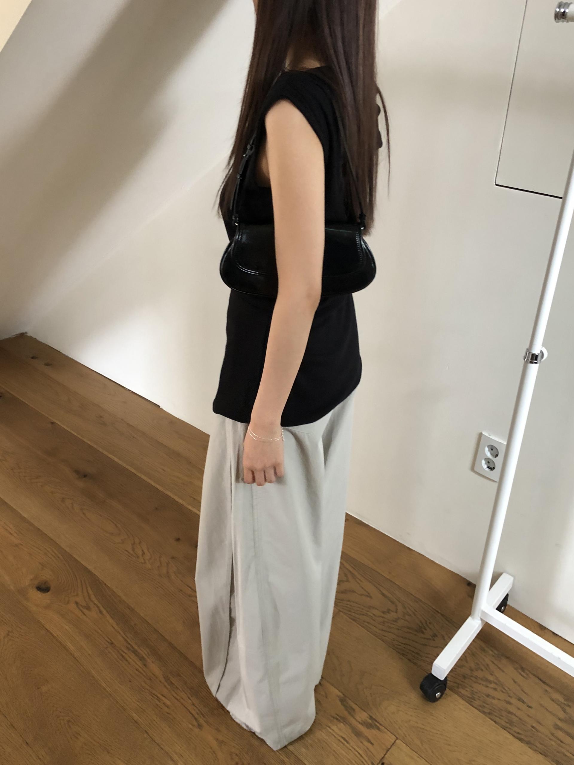 Line cotton pants