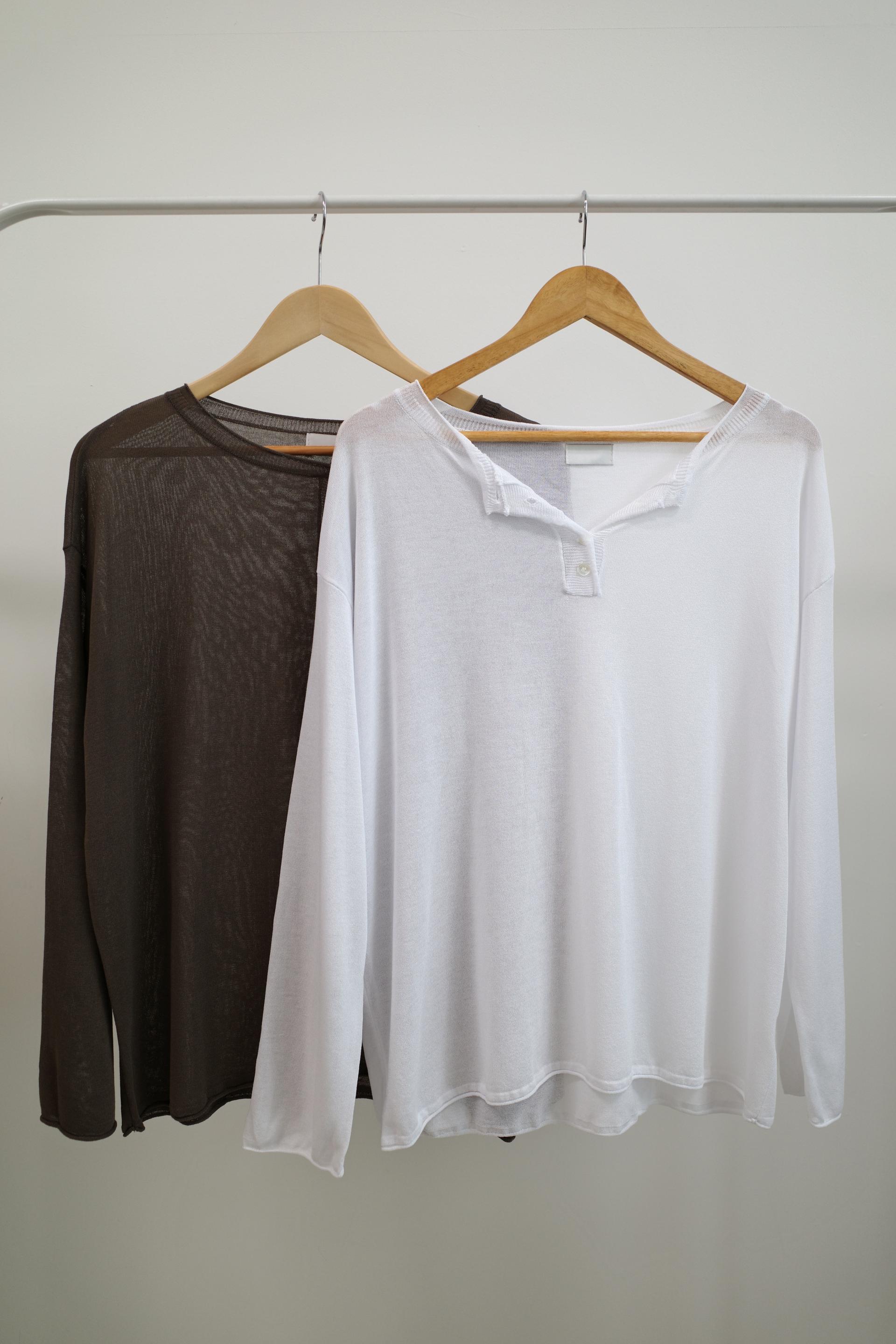 Summer button knit