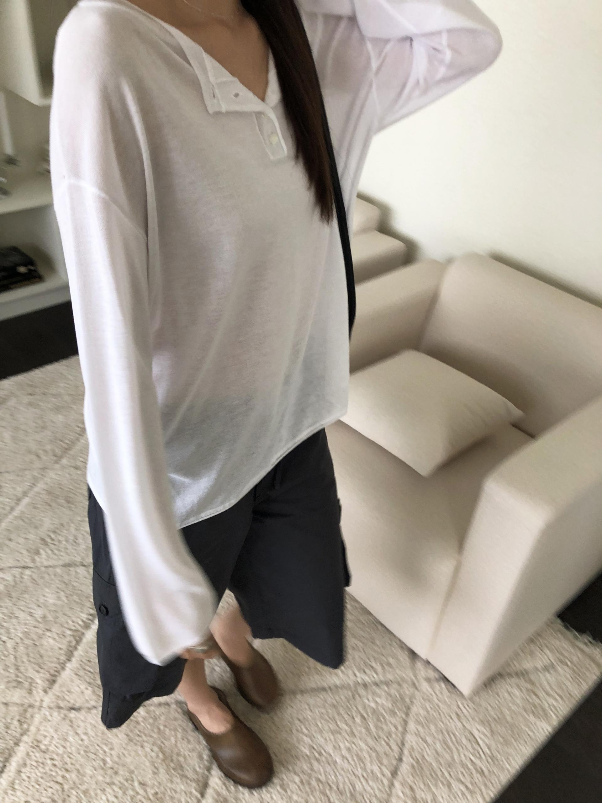 Summer button knit