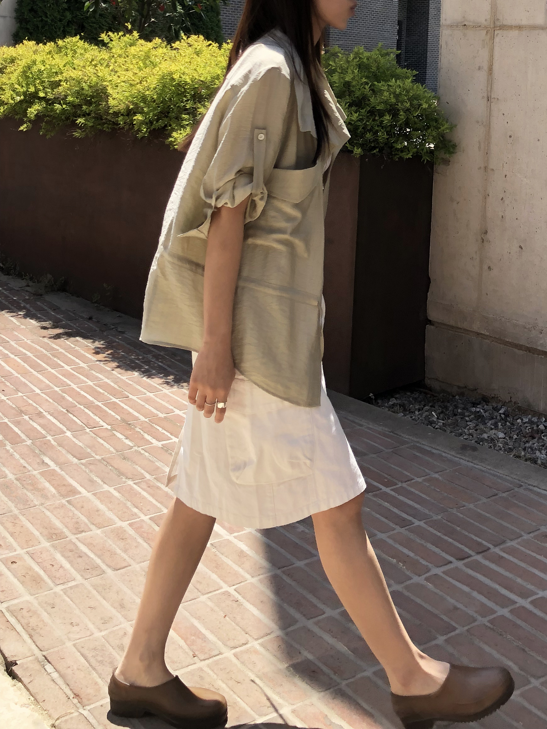 Cargo half skirt