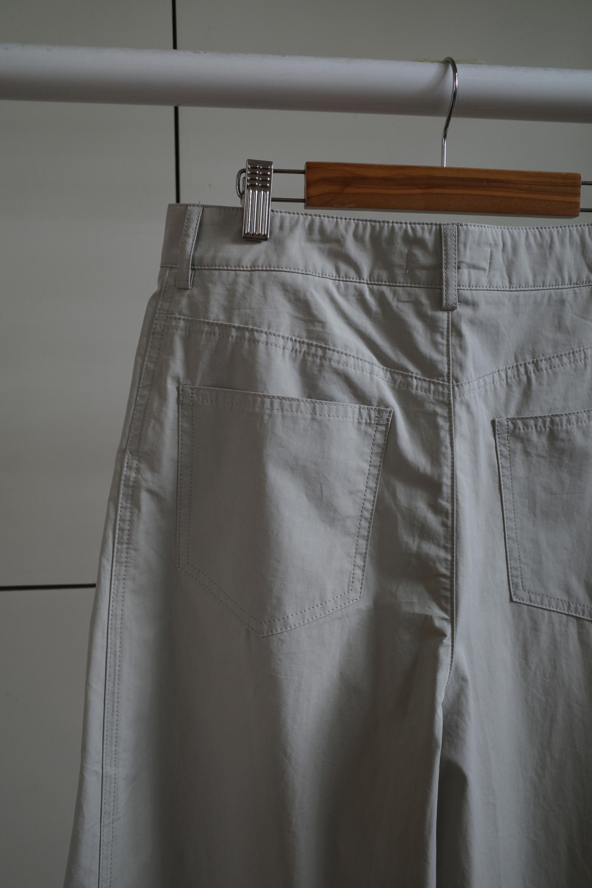 Line cotton pants