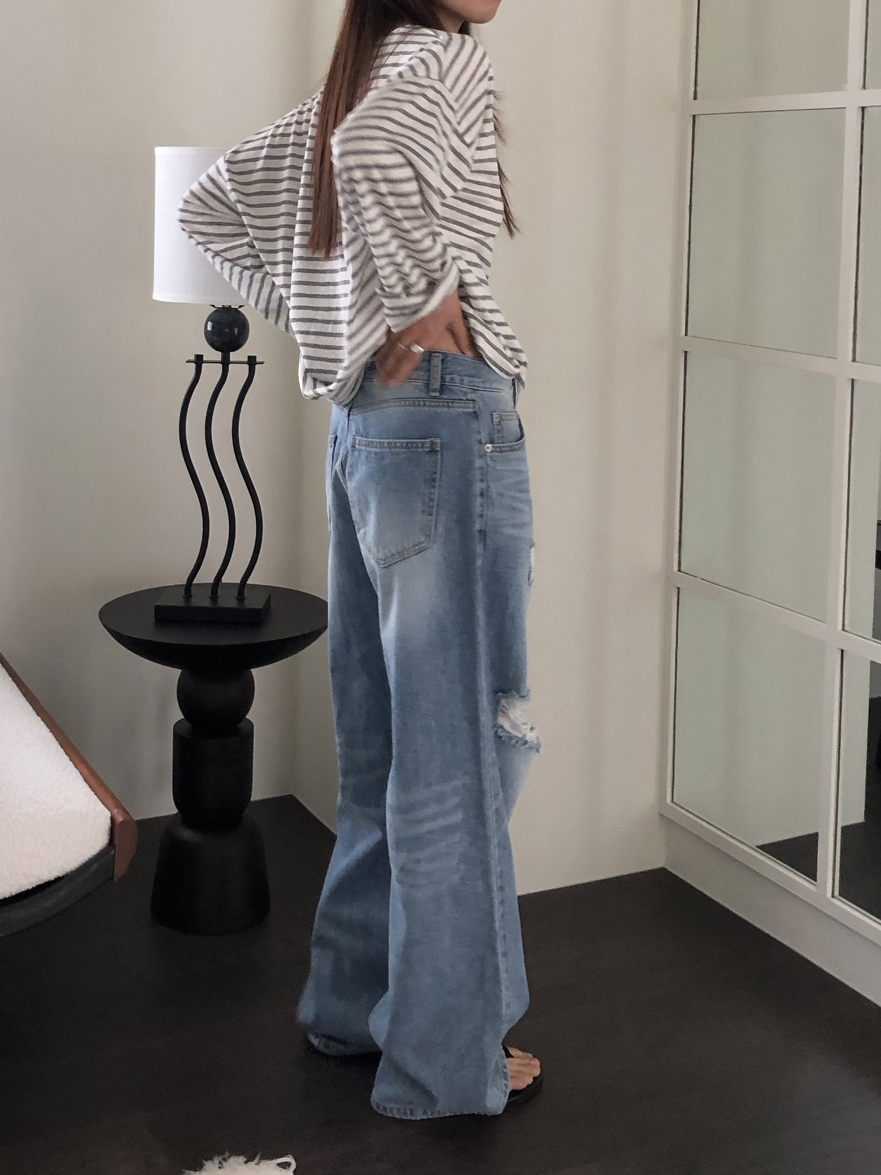 Raw overfit denim