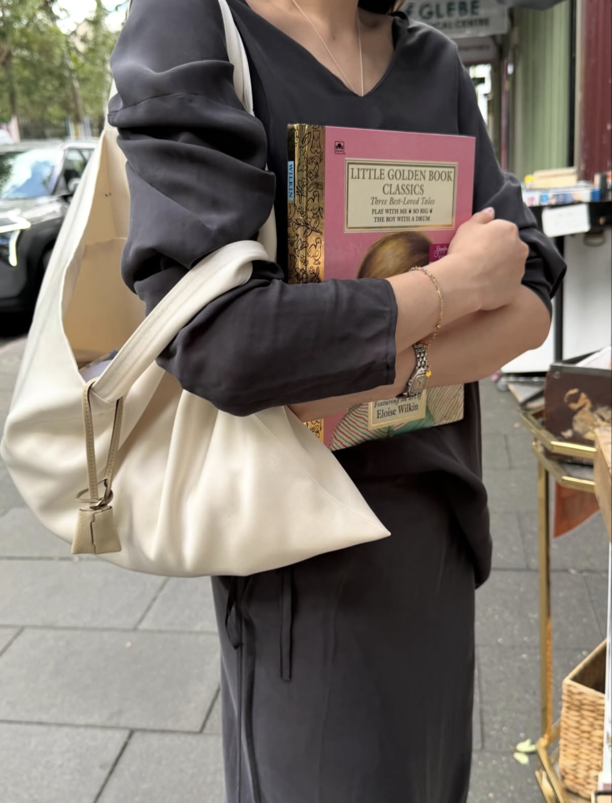 Satin tote bag