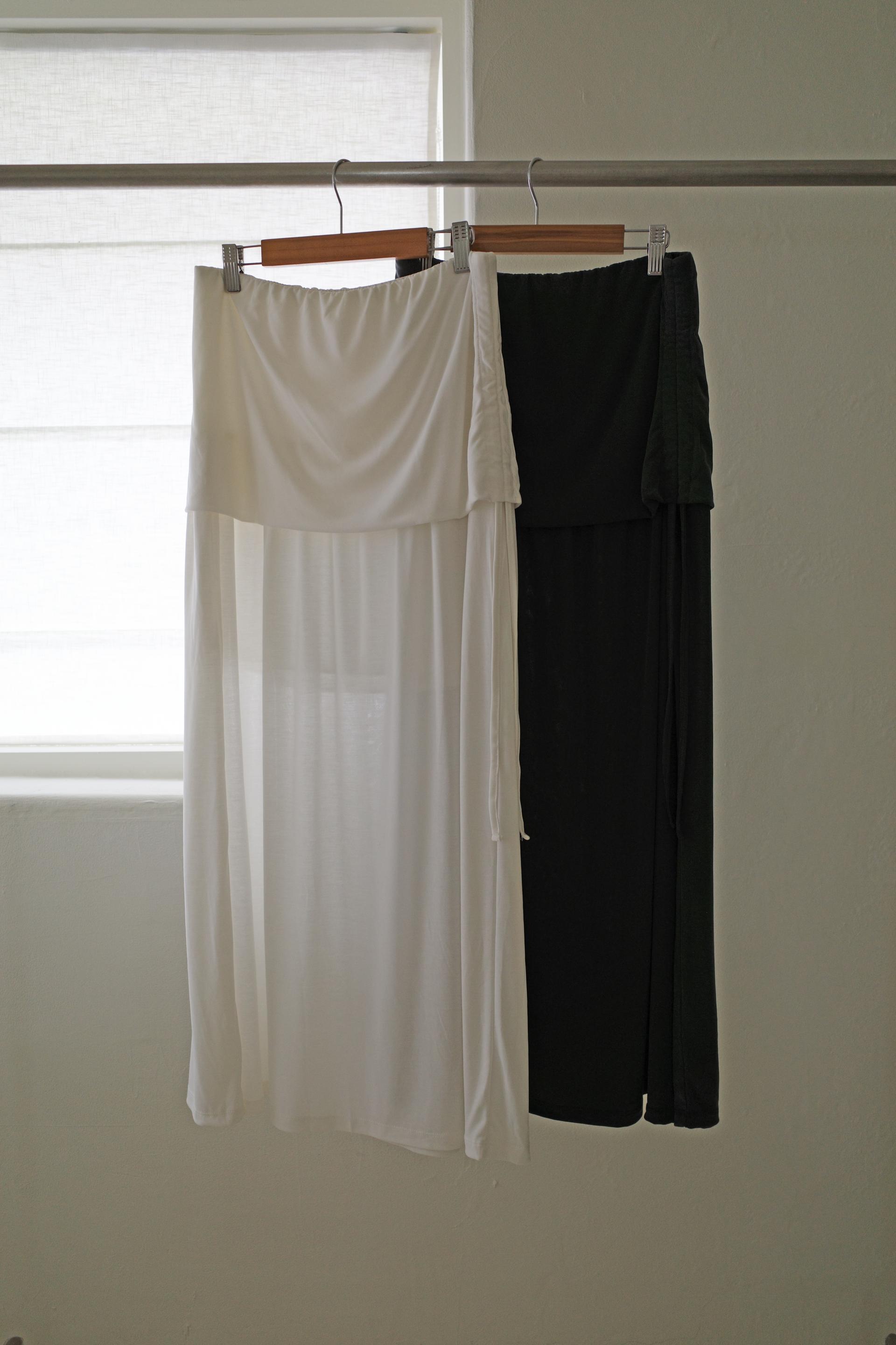 Modal shirring skirt