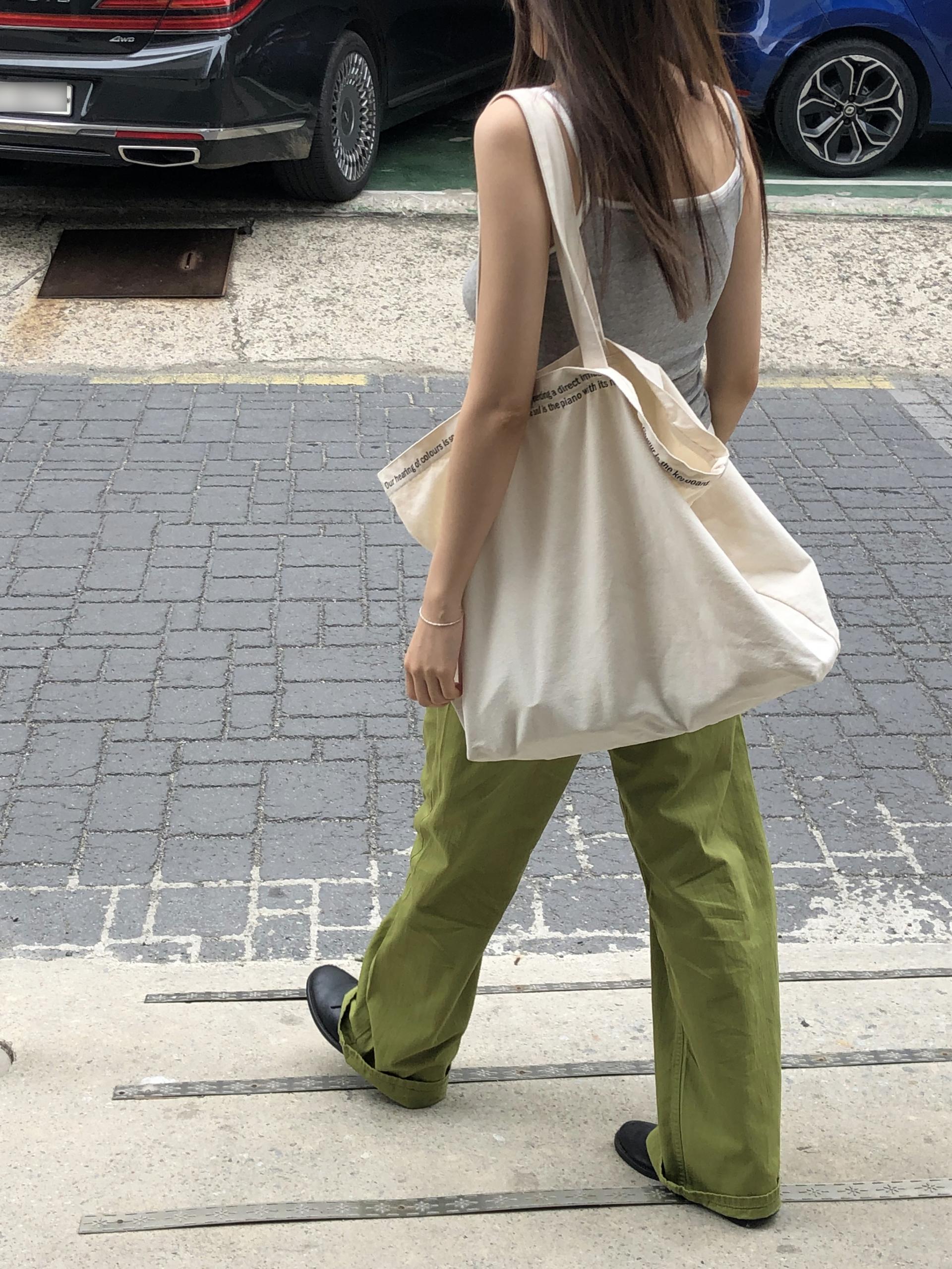 Matcha slub jean