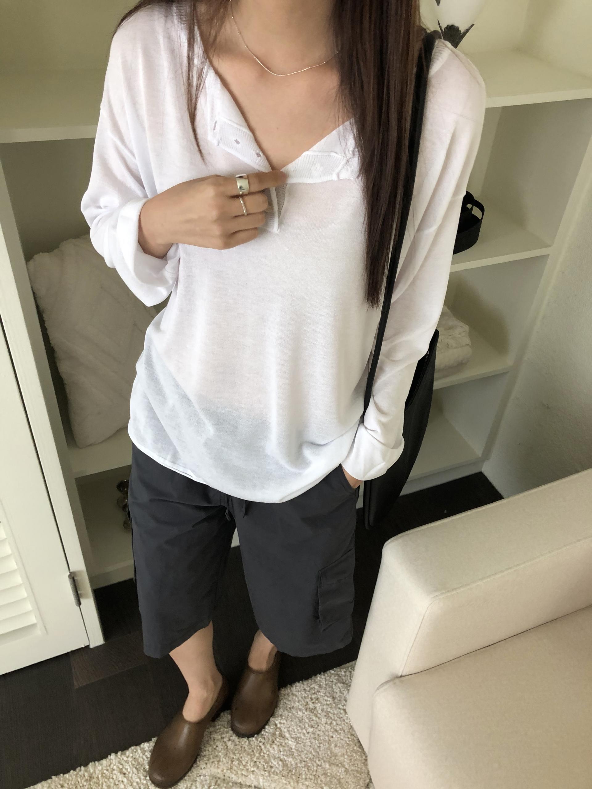Summer button knit