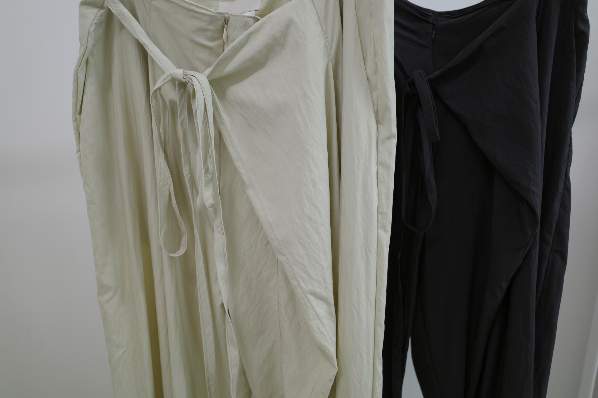Wide wrap pants