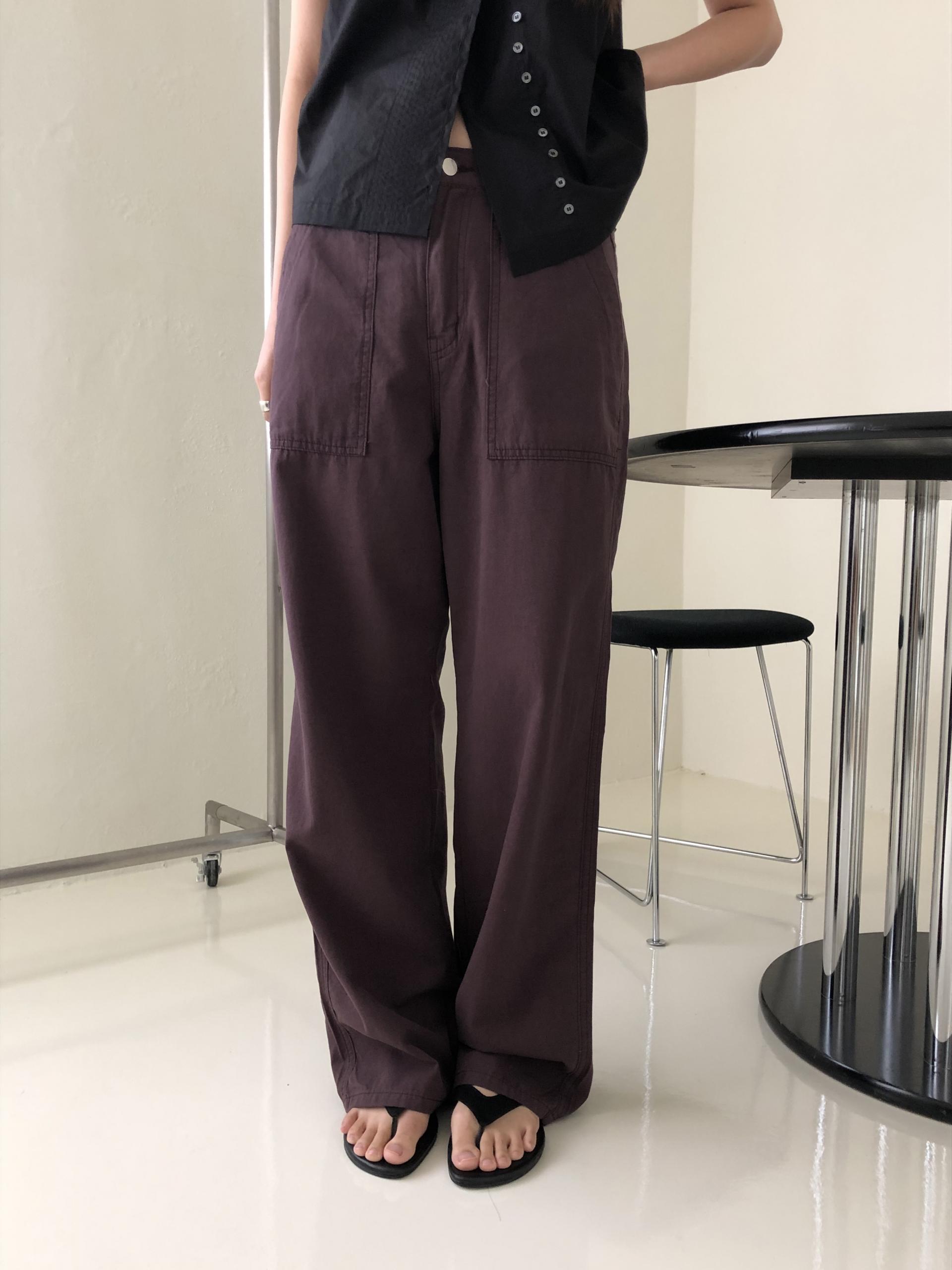Mode buckle pants