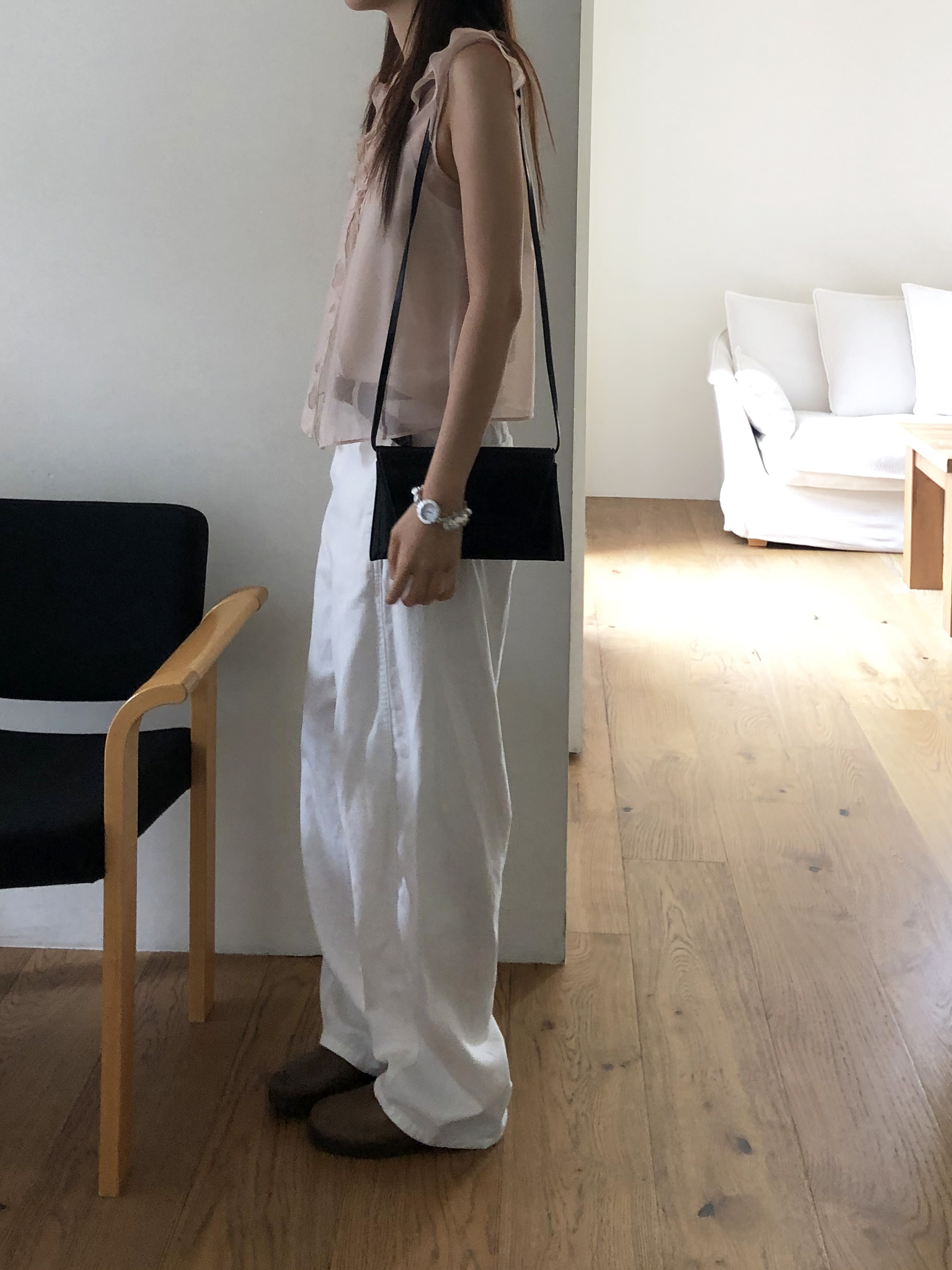 Peach blouse