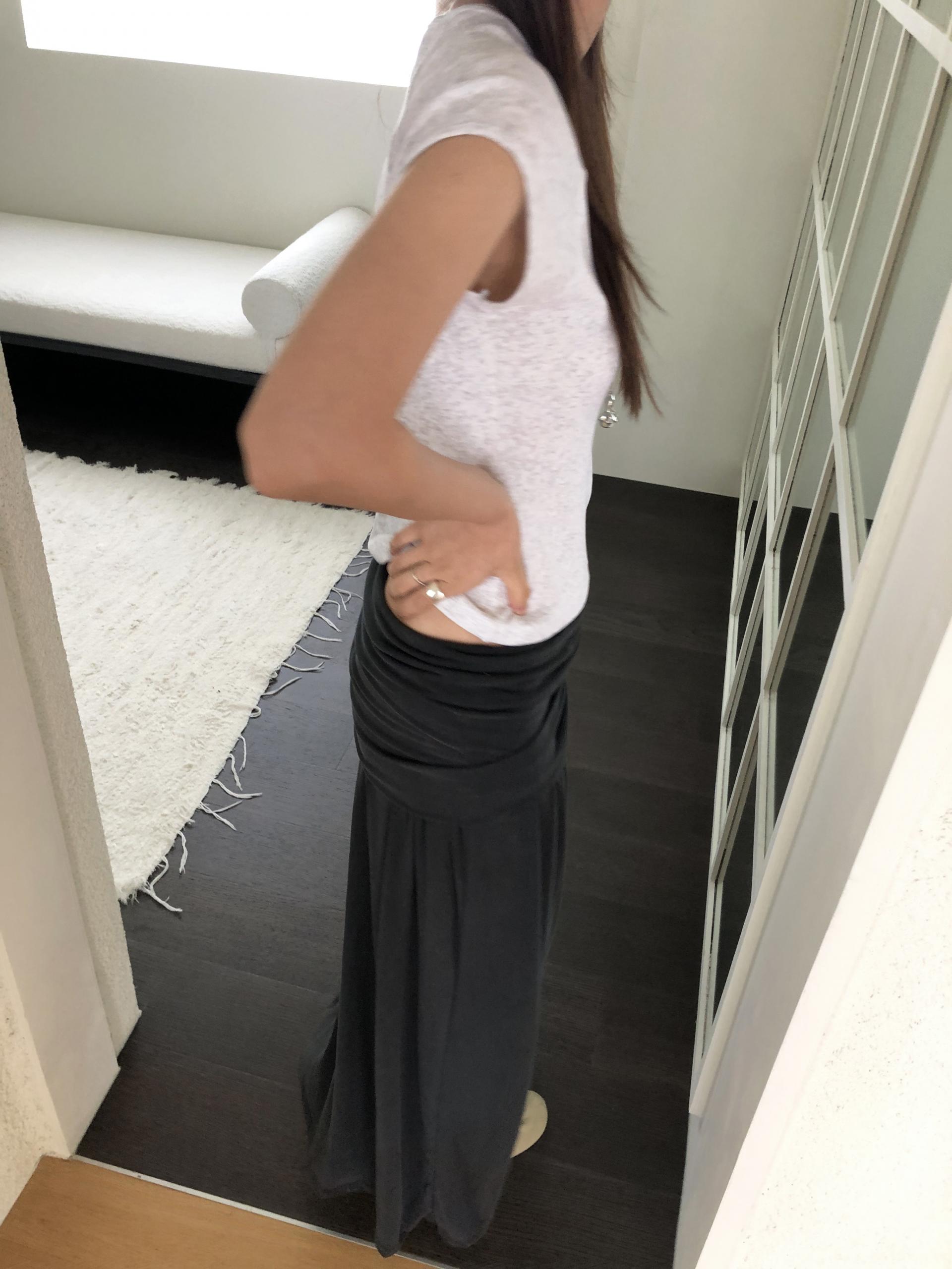 Modal shirring skirt