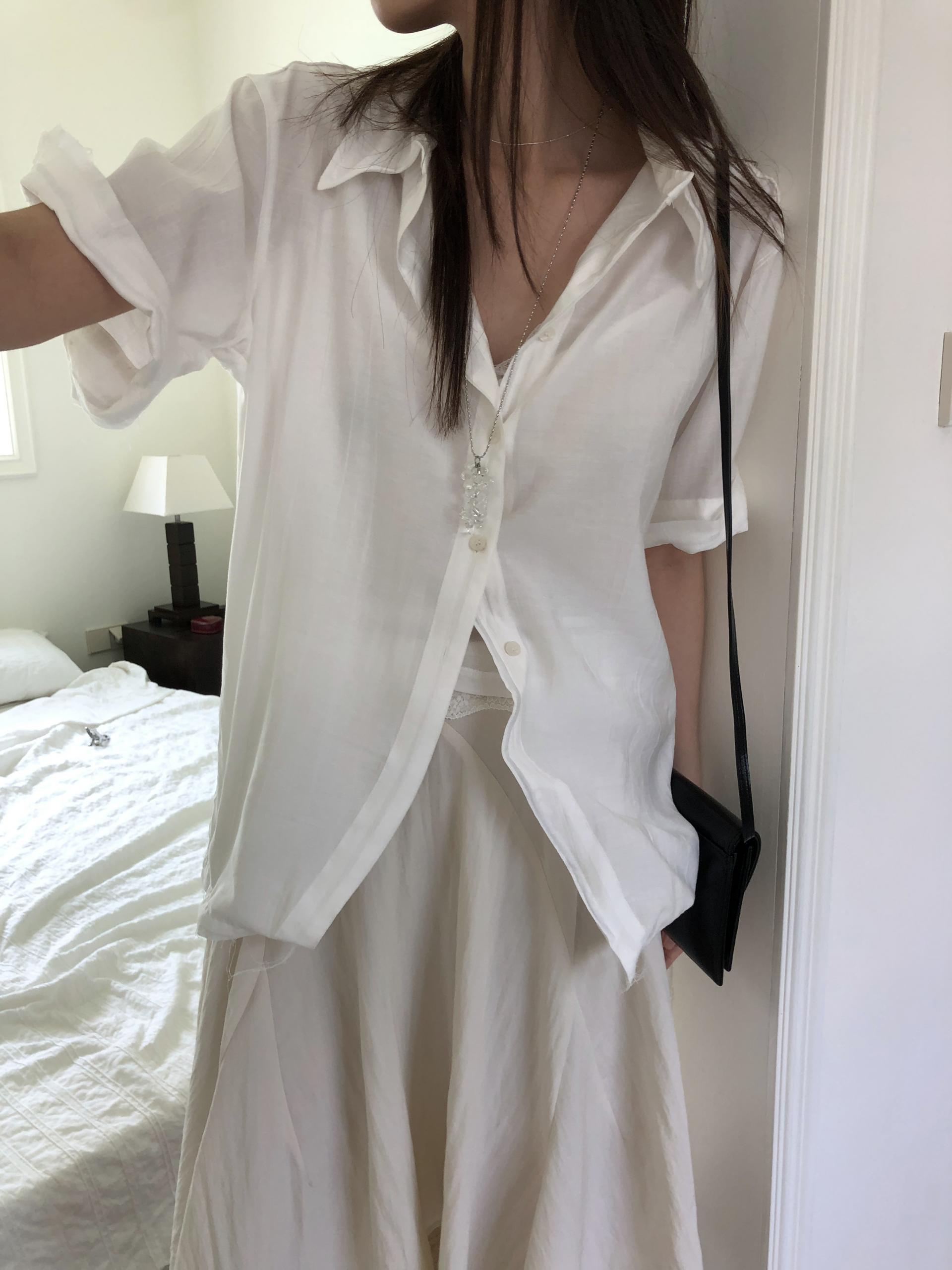 Odette unbalanced skirt