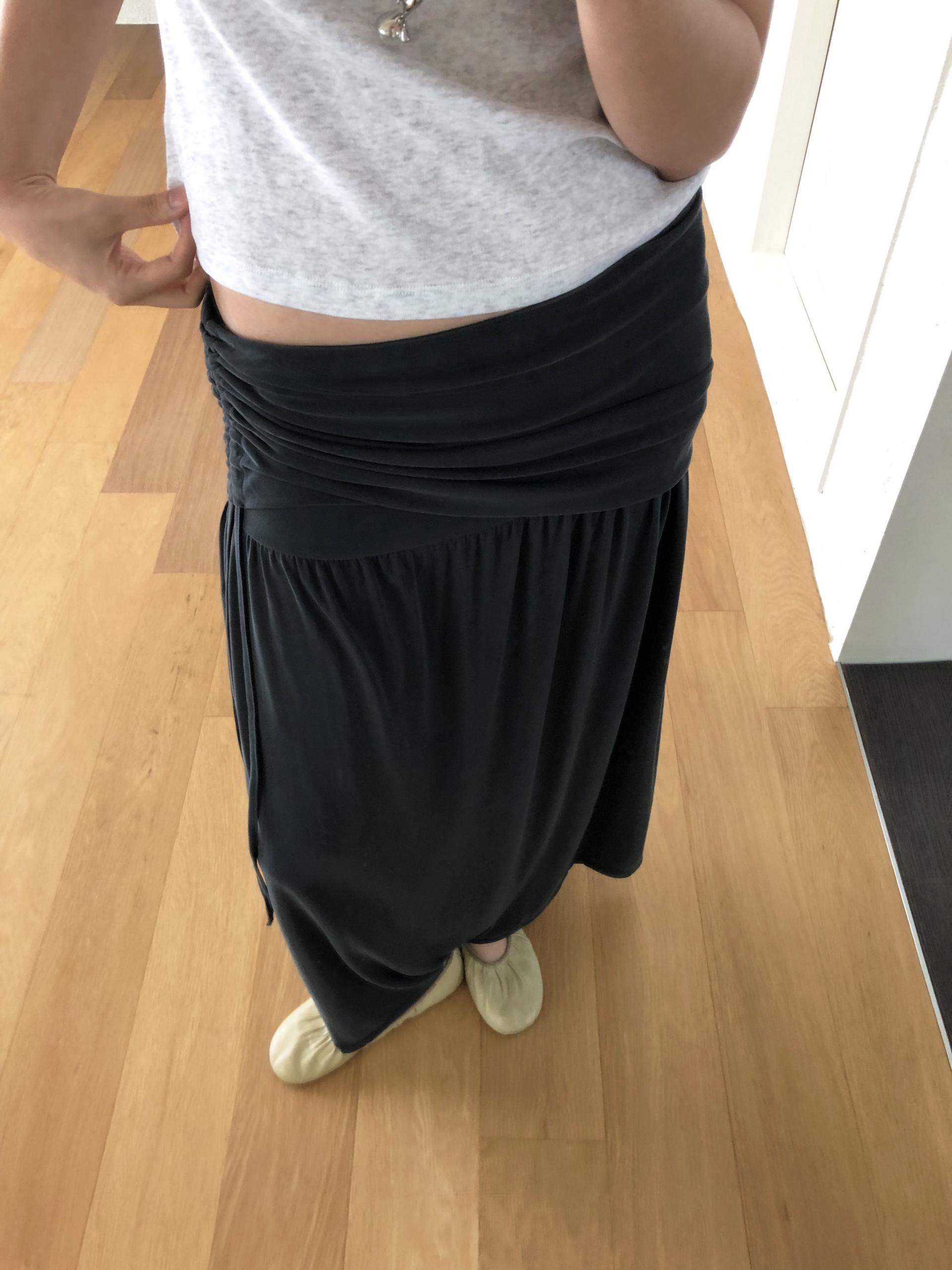 Modal shirring skirt