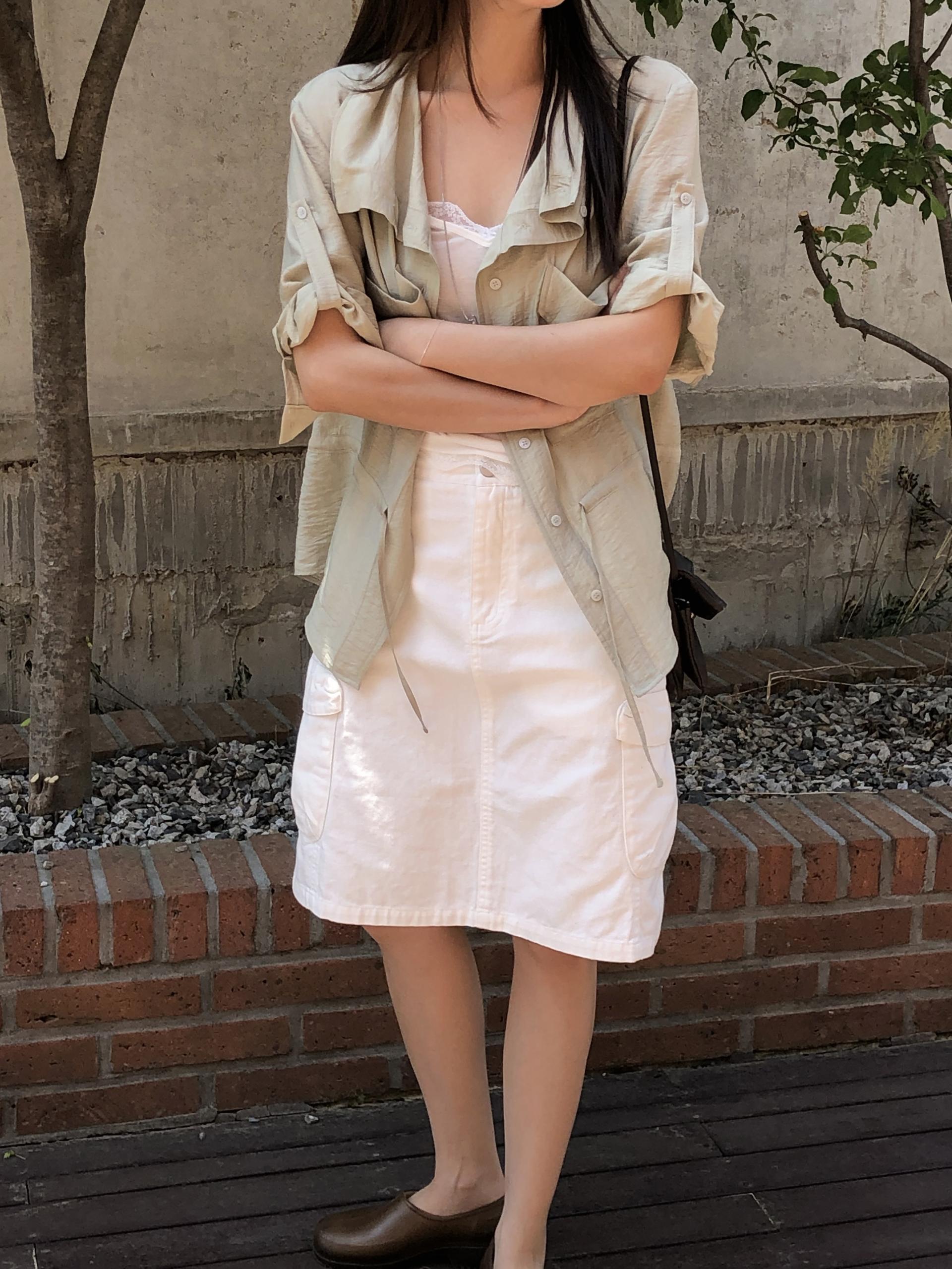 Cargo half skirt