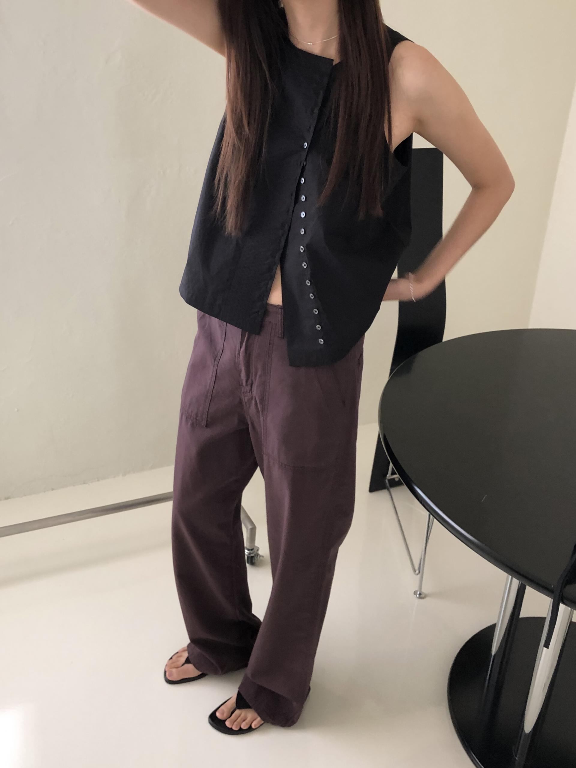 Mode buckle pants