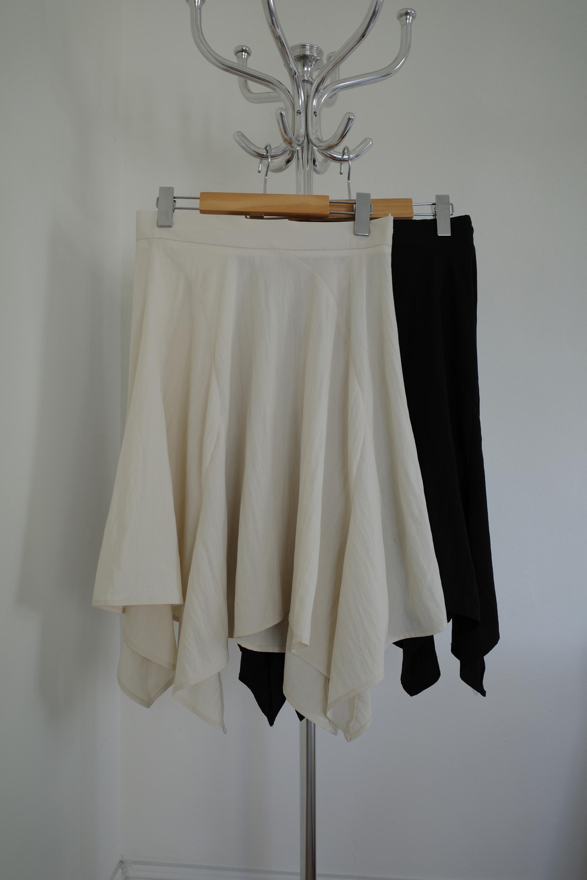 Odette unbalanced skirt