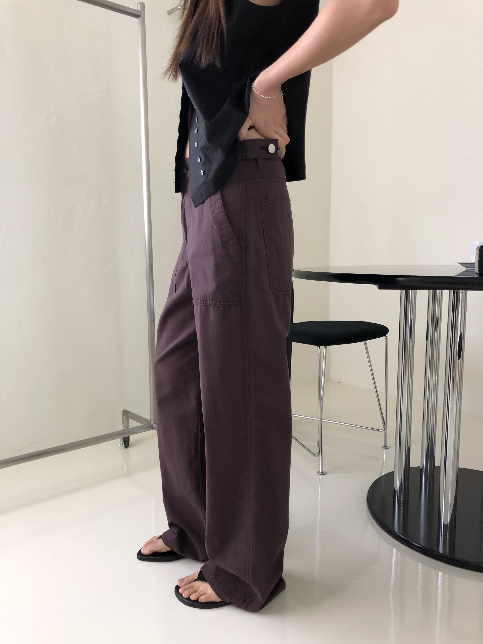 Mode buckle pants
