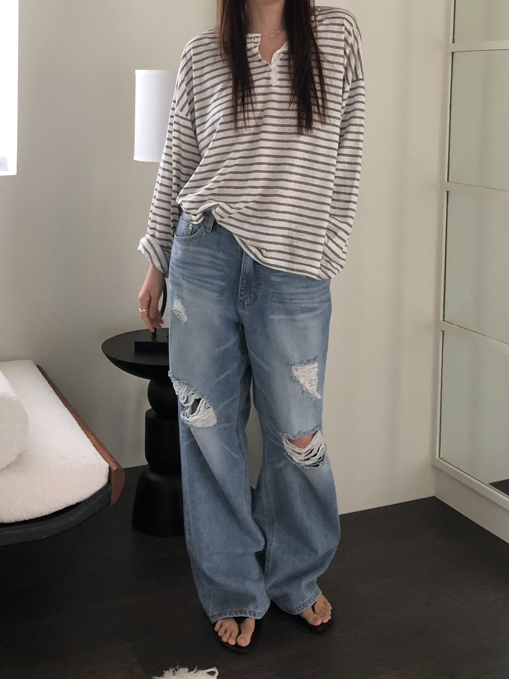 Loose stripe T