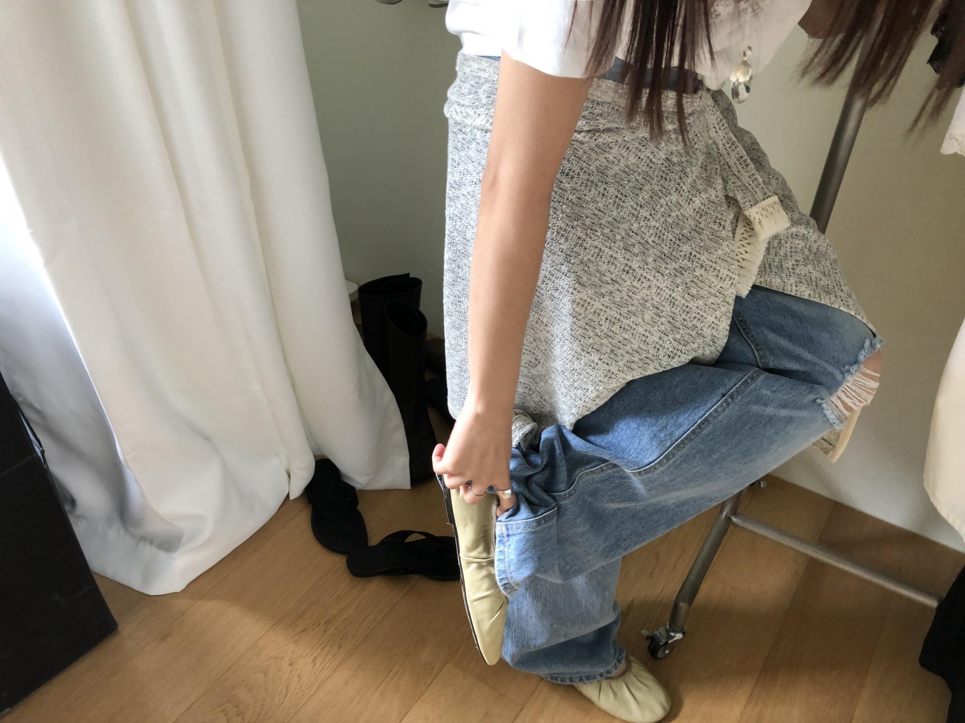 Raw overfit denim