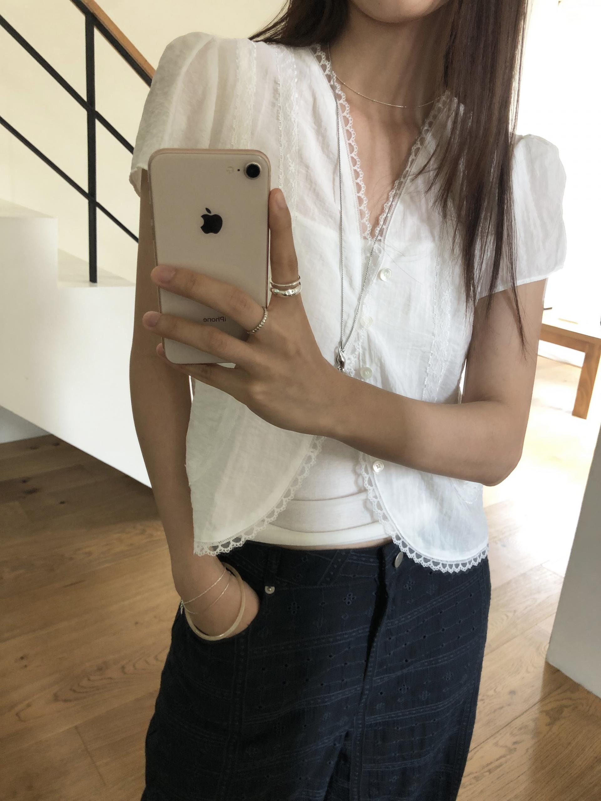Eyelet pants